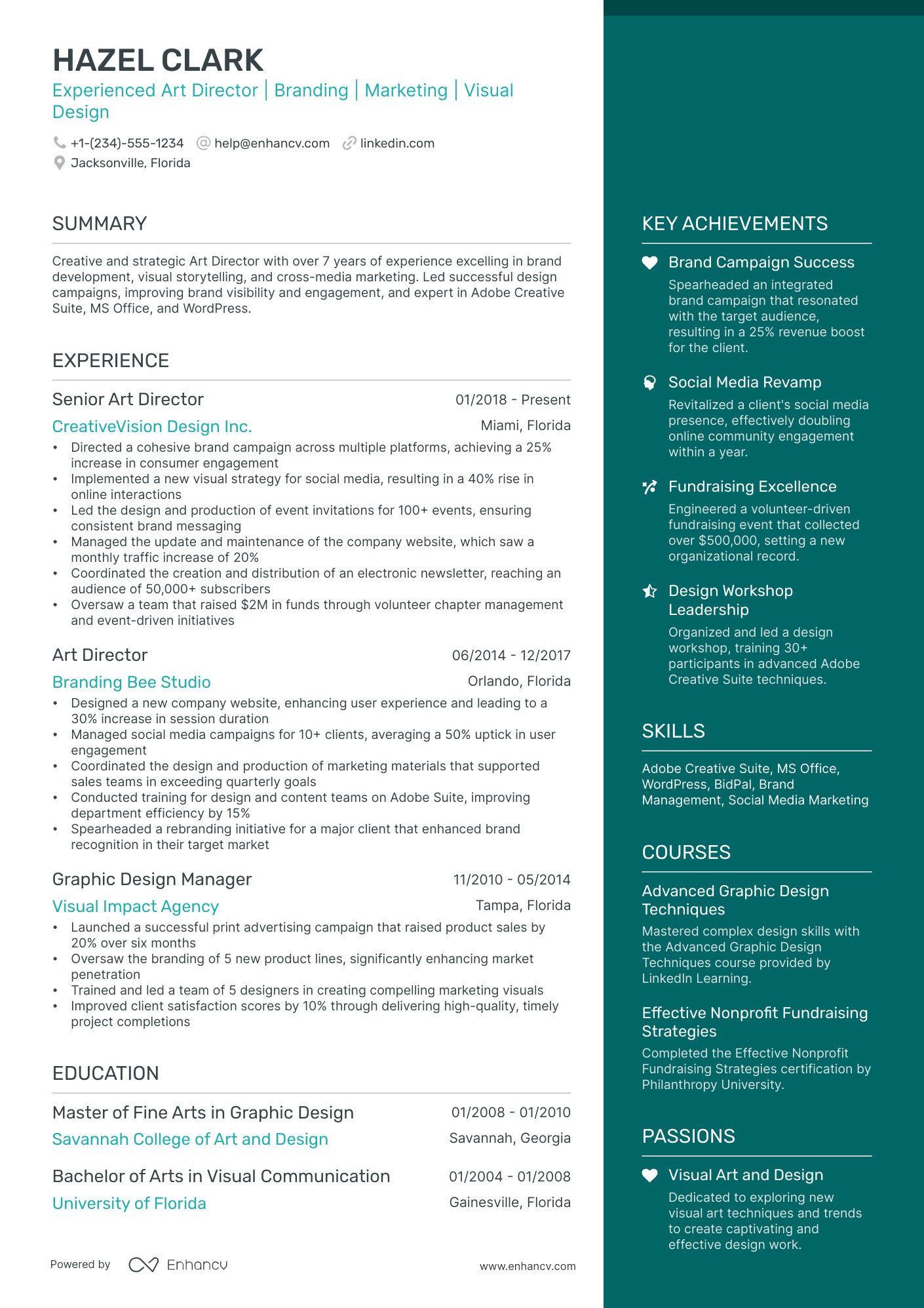 10 Art Director Resume Examples March 2026