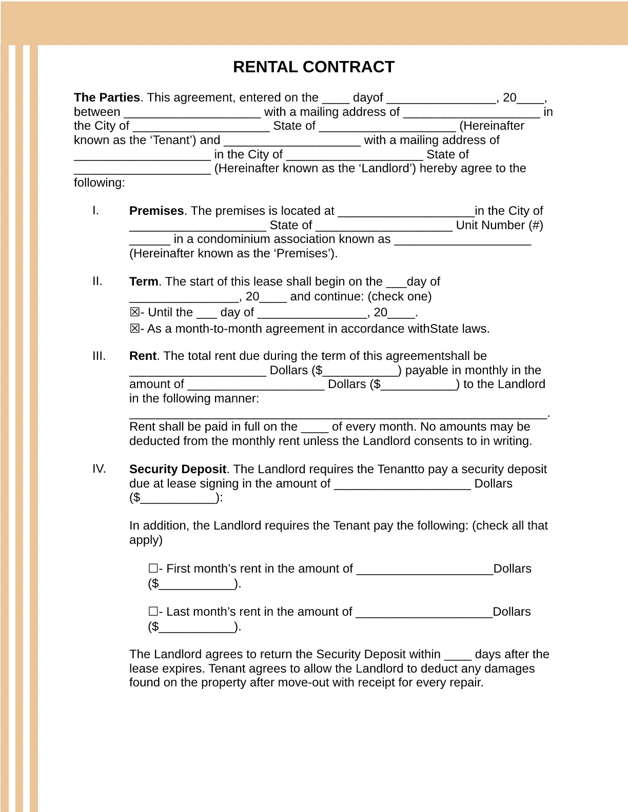 12 Contract Templates For Google Docs Free Download