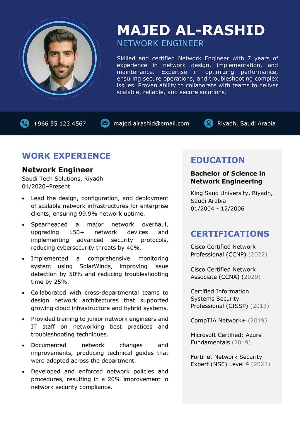 two page resume template