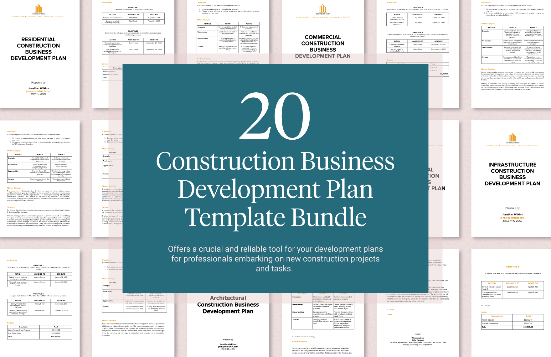 20 Construction Business Development Plan Template Bundle In Word Google Docs Download Template