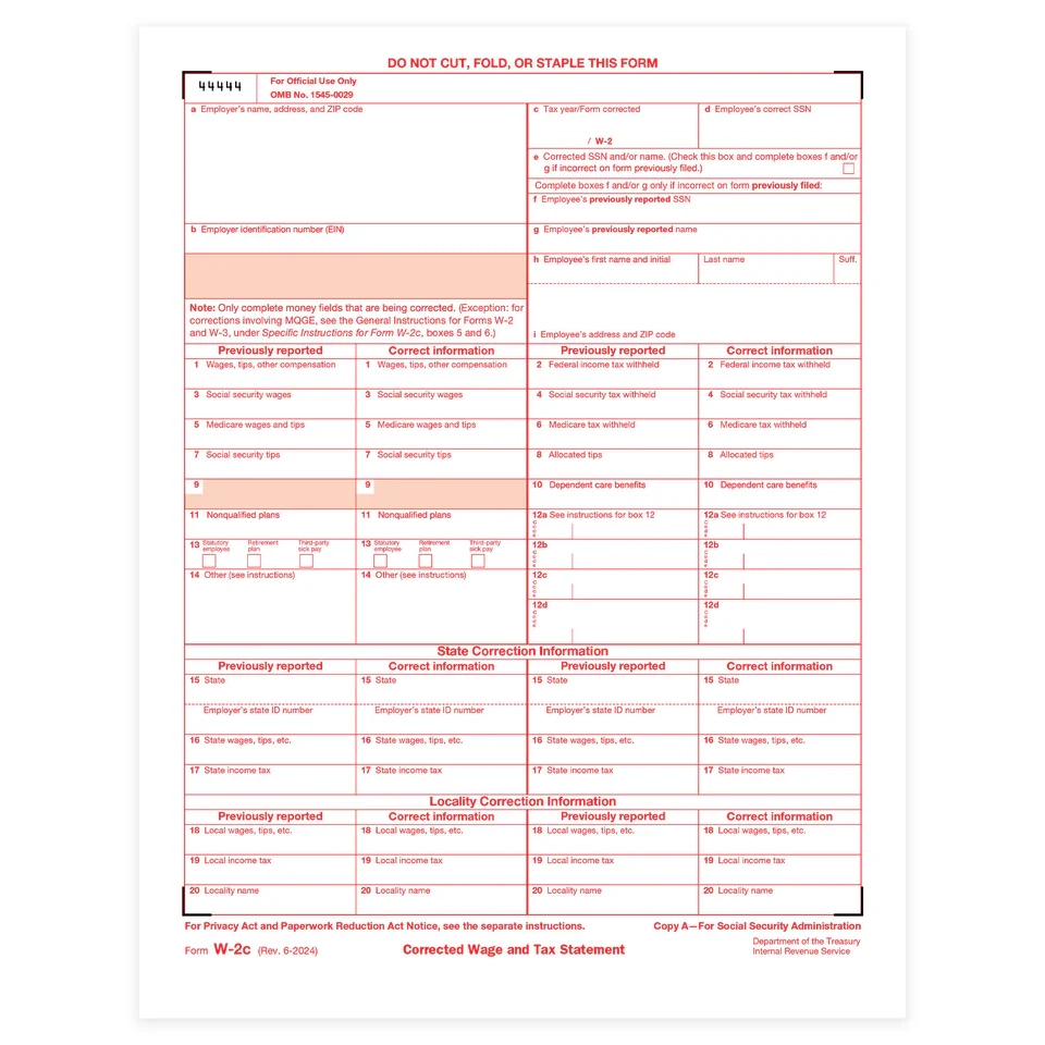 w 2 form 2025 printable