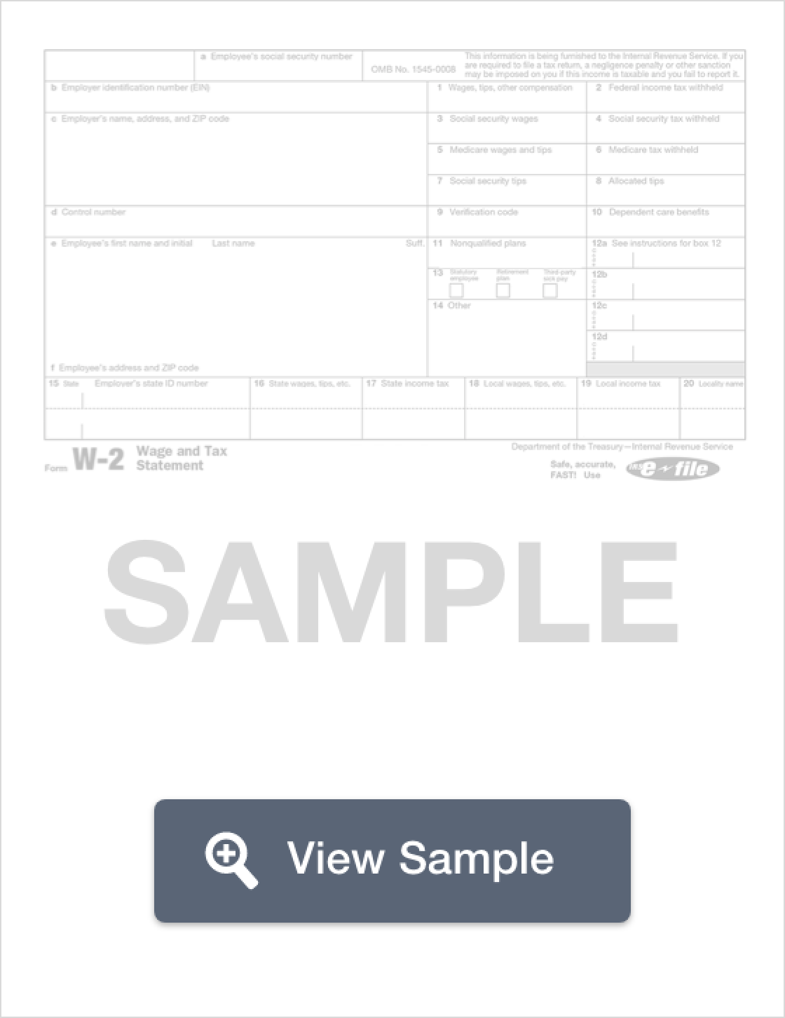 printable w 2 form