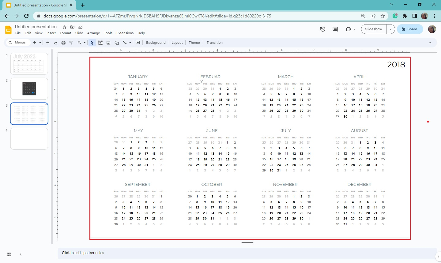 3 Easy Ways To Make A Calendar In Google Slides