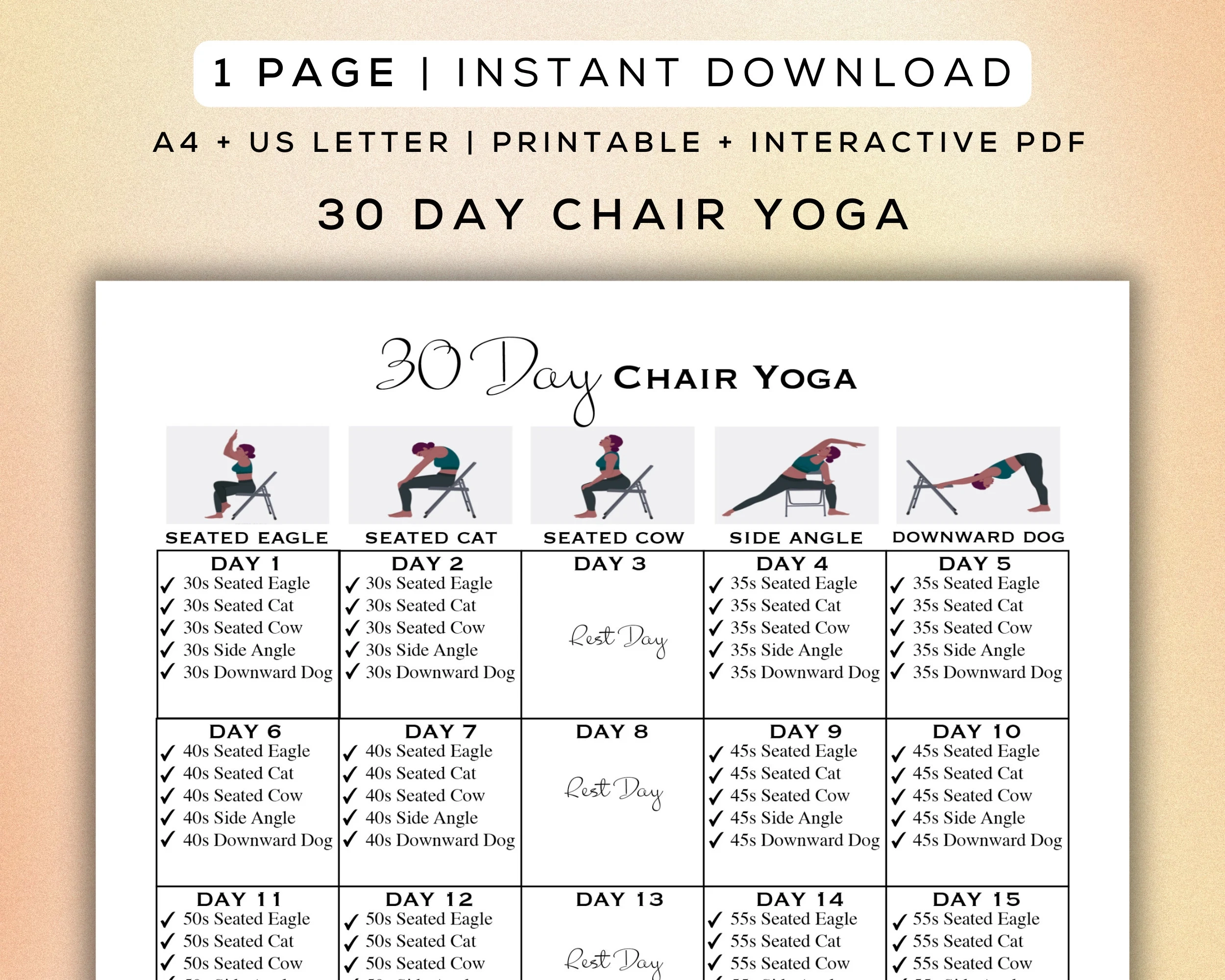 printable chair yoga chart