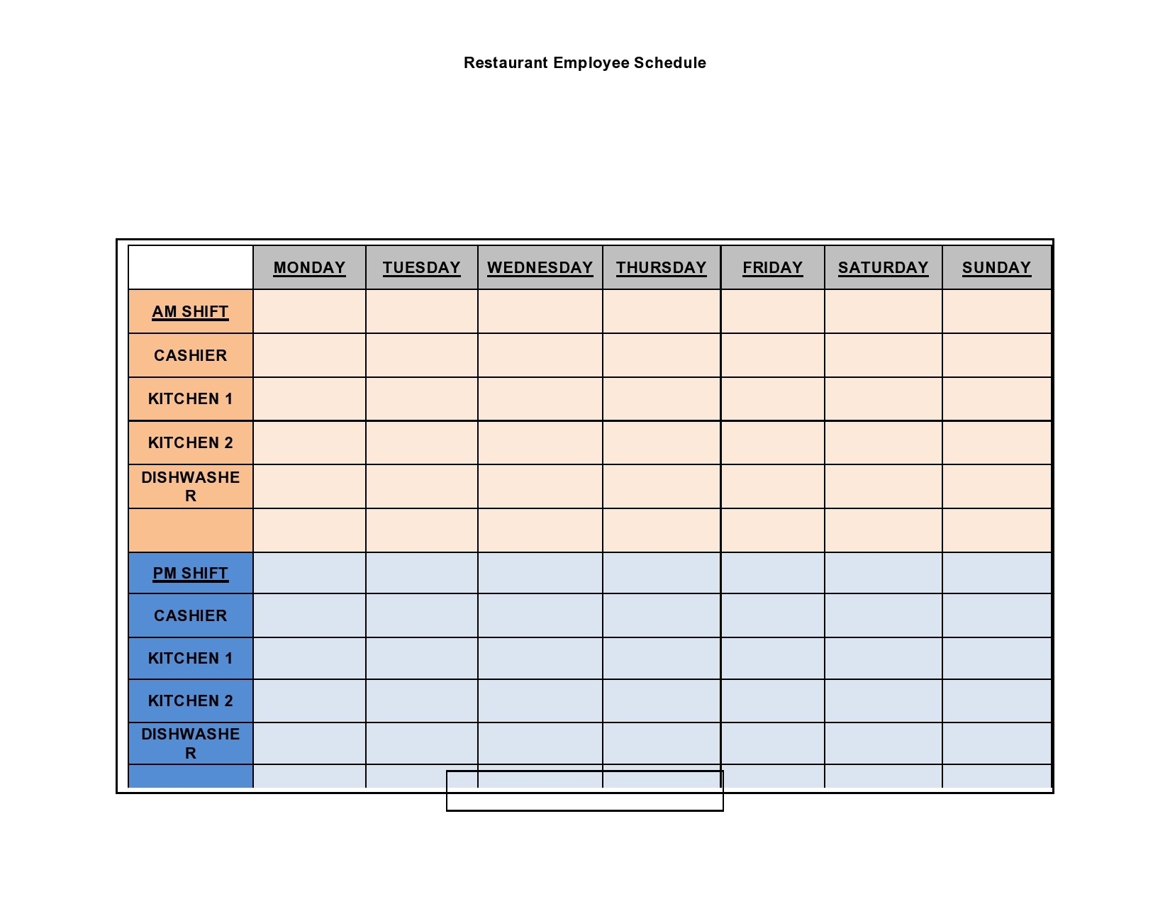 37 Free Employee Schedule Templates Excel Word PDF 