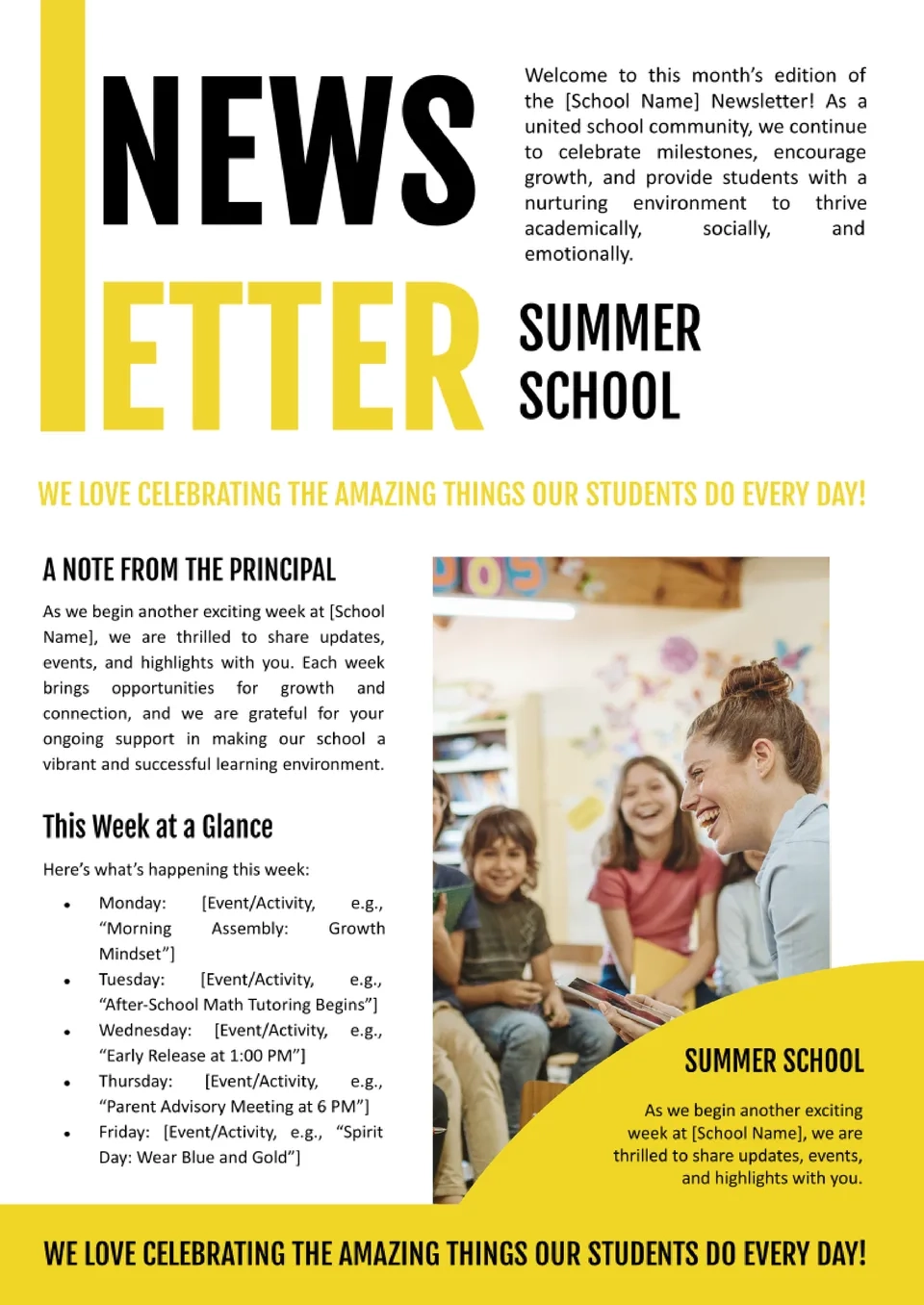 newsletter templates google docs