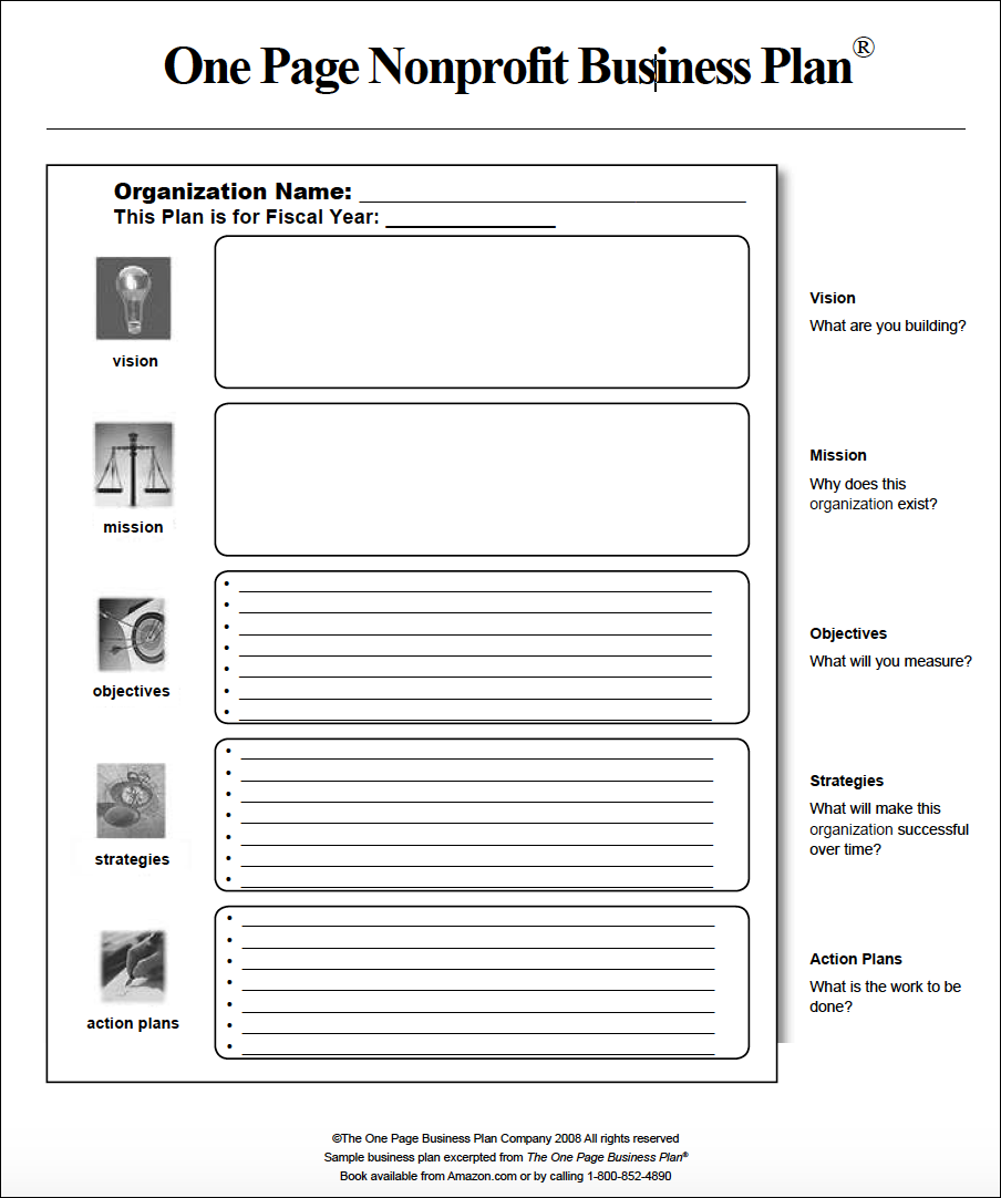 nonprofit business plan template free
