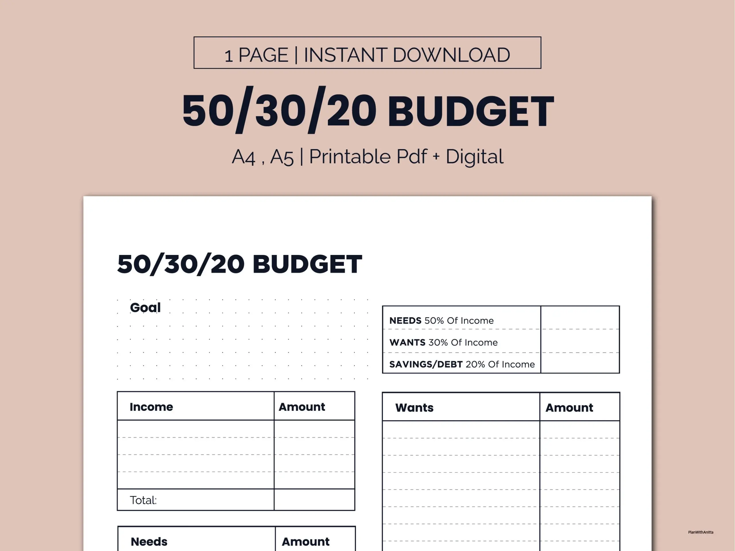 50 30 20 budget template