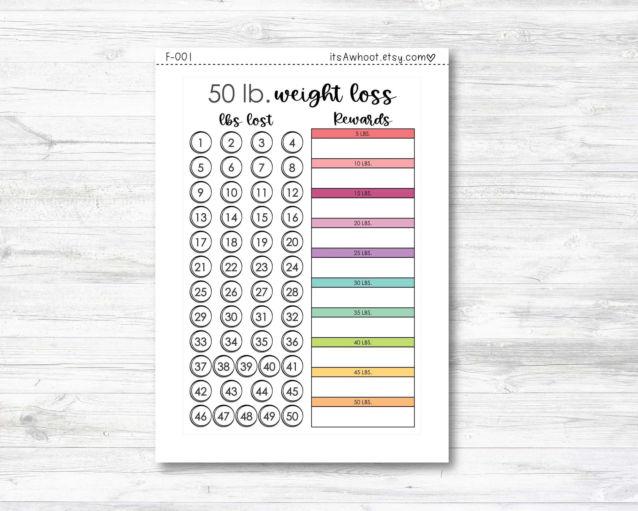 50 Lb Weight Loss Dashboard Sticker Weight Loss Rewards Stickers Pounds Lost Sticker 50 Lbs Lost F001 Etsy