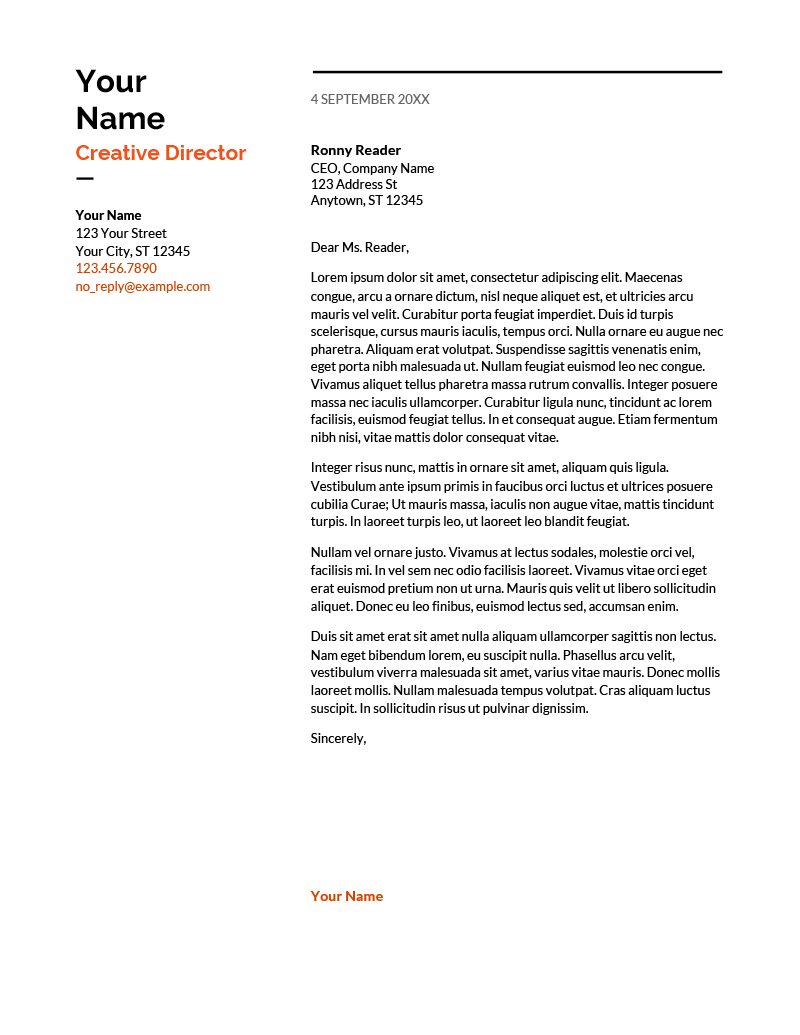 cover letter google doc template
