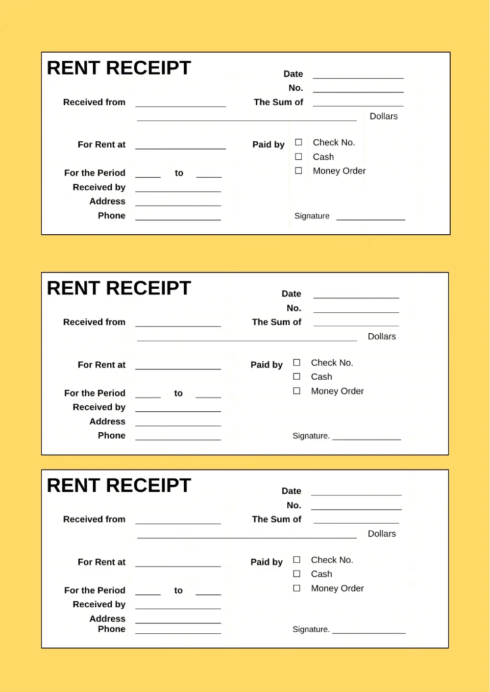 9 Receipt Templates For Google Docs Free Download