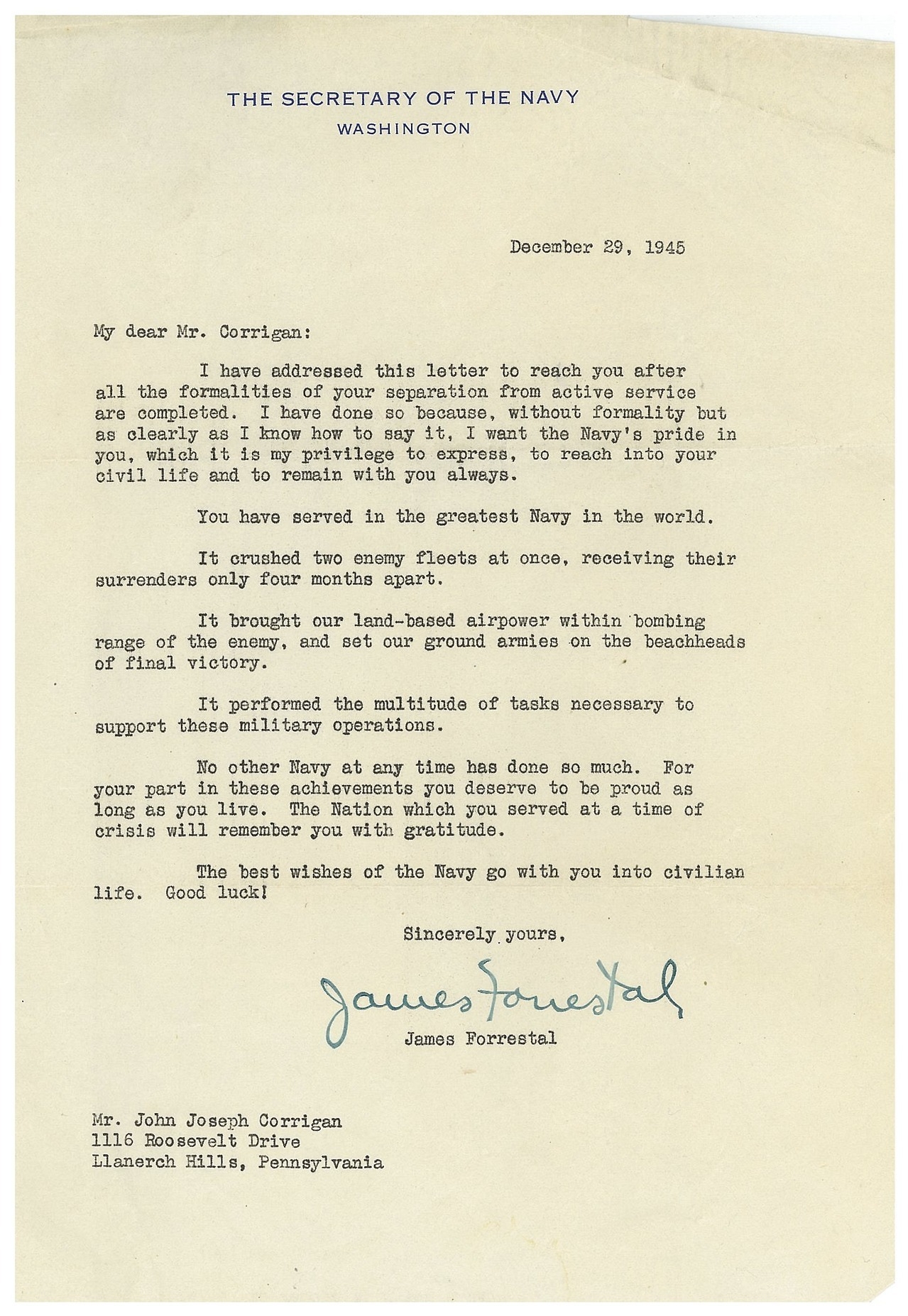 After WWII A Letter Of Appreciation That Still Rings True NPR