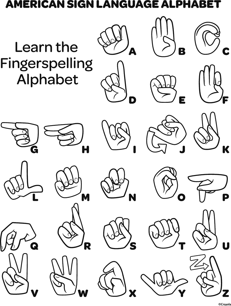printable asl alphabet chart
