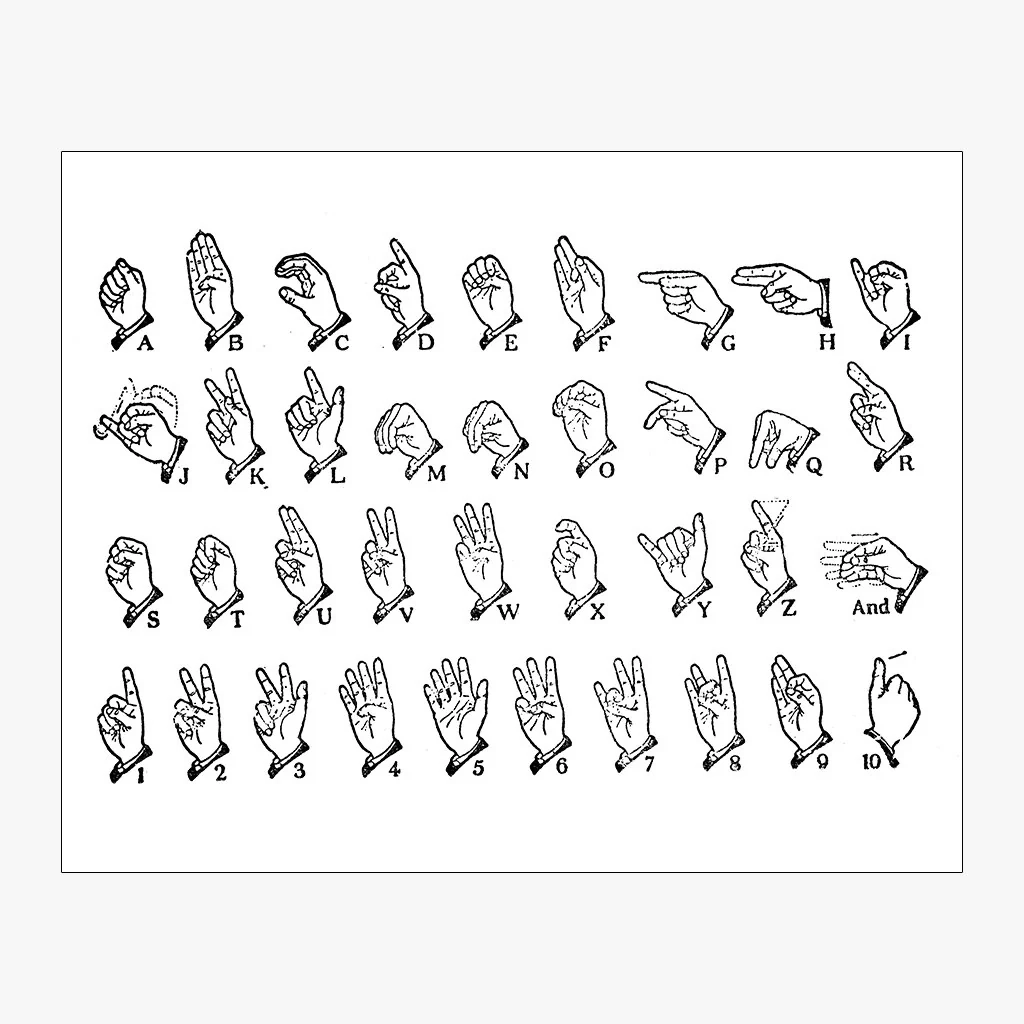 asl alphabet chart printable