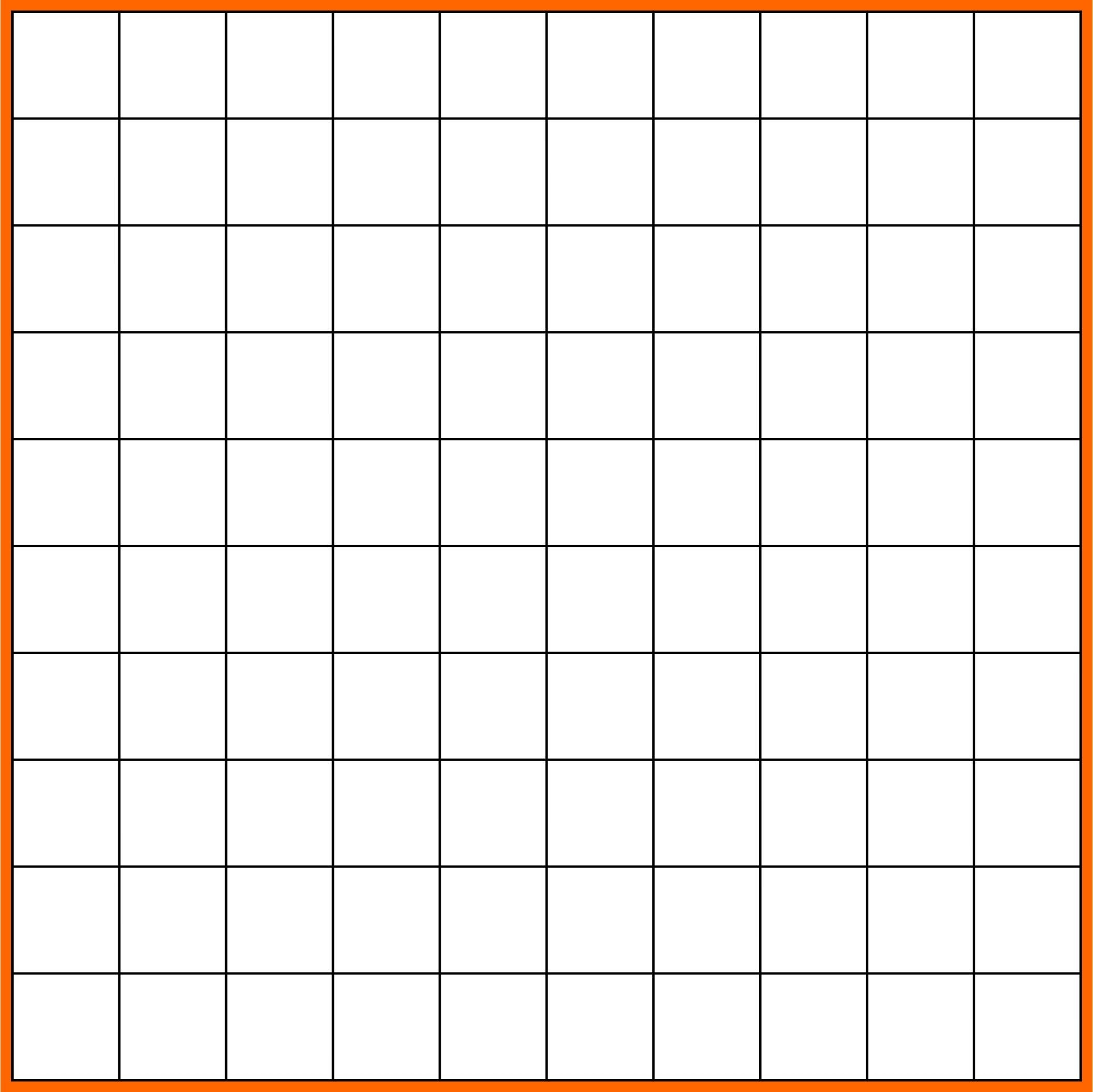 blank 100 chart printable