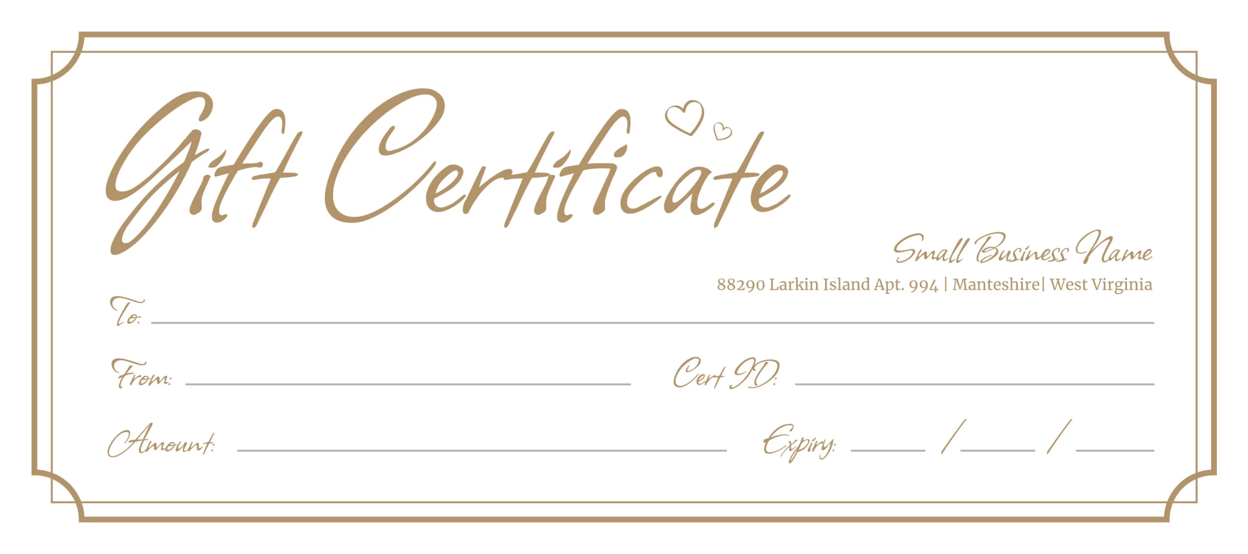 Blank Gift Certificate Free Google Docs Template Gdoc io