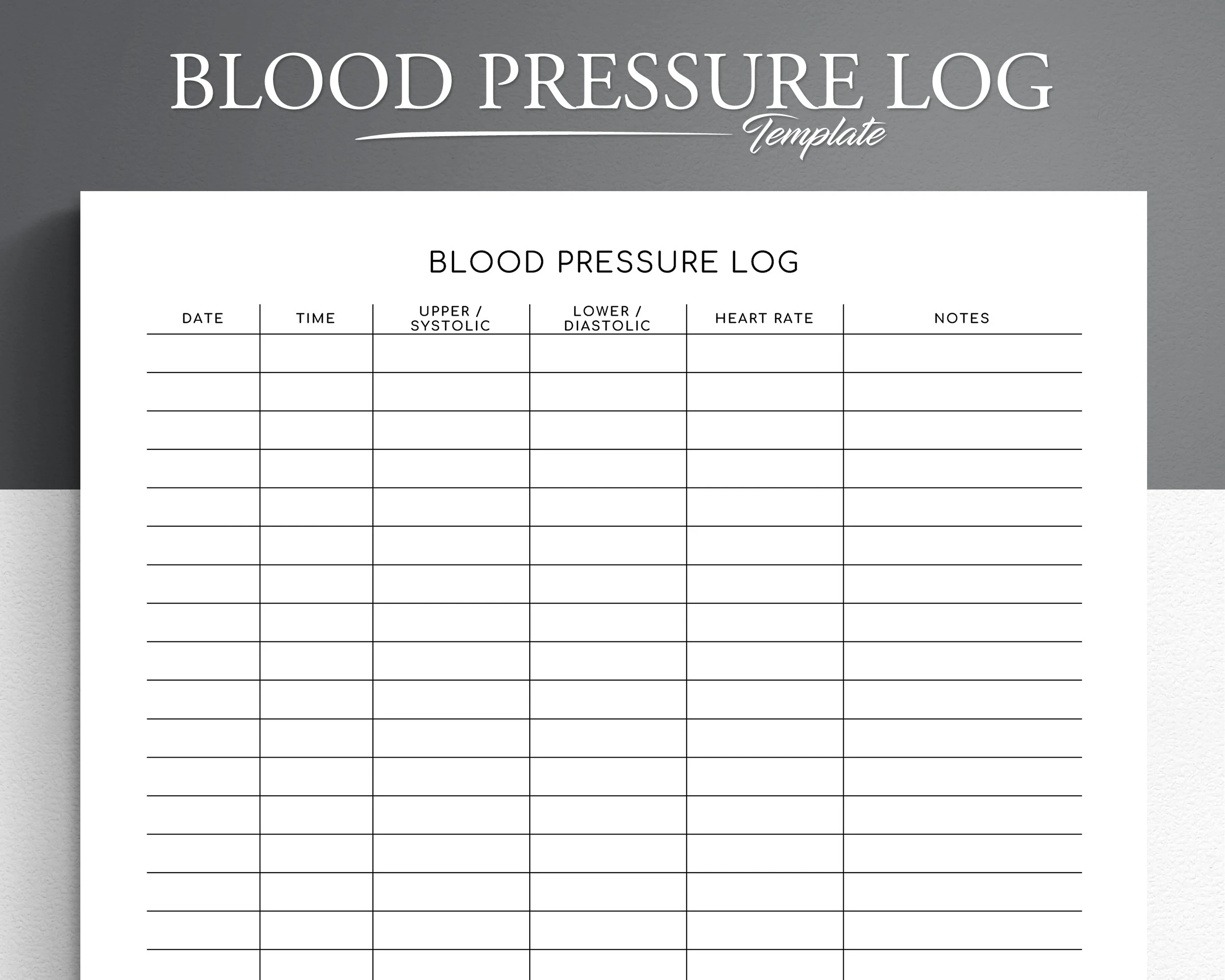 printable blood pressure tracker