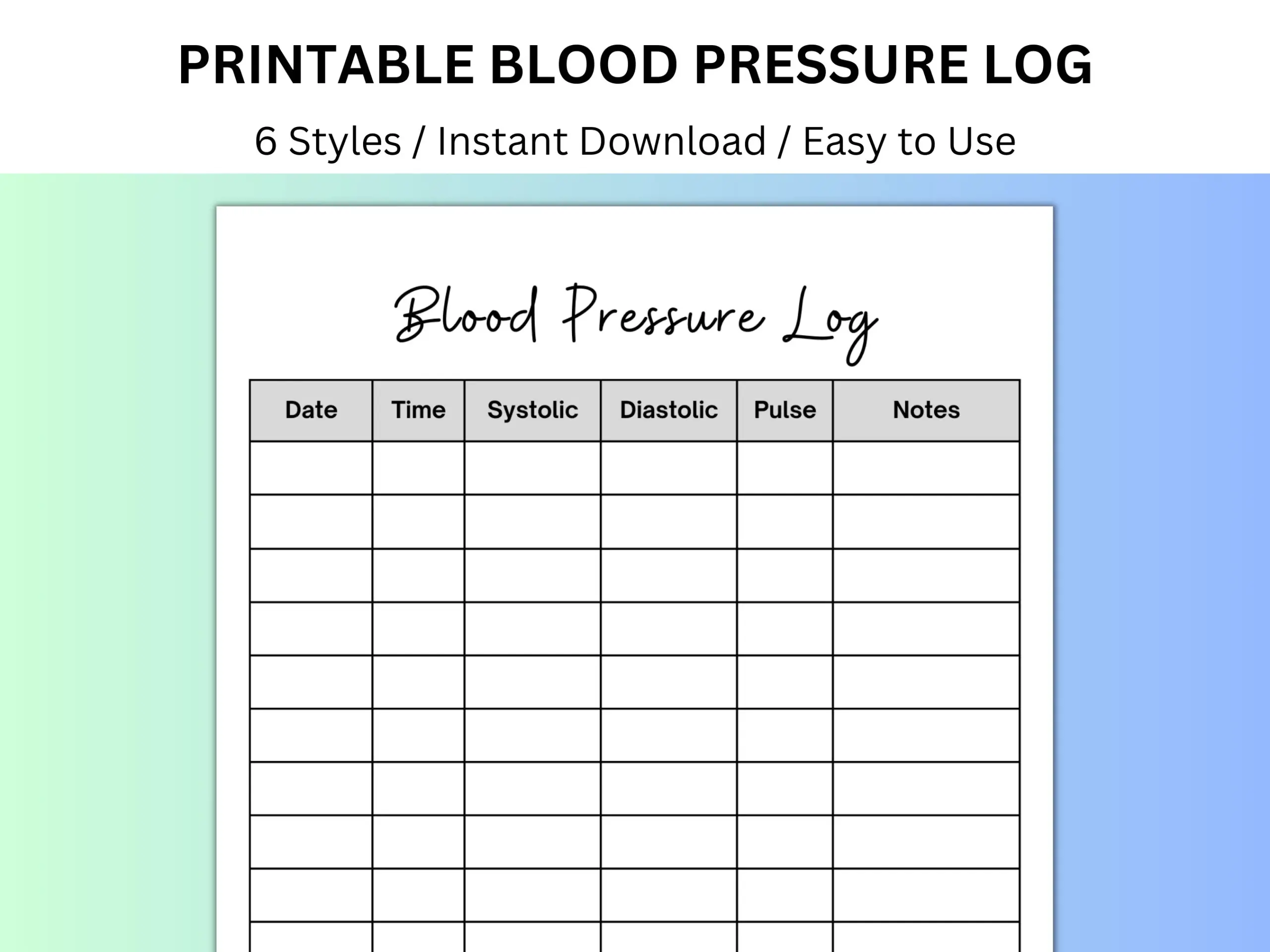 Blood Pressure Sheet Blood Pressure Log Medical Binder Medical Tracker Medical Printable Blood Pressure Chart Caregiver Log Wellness Etsy Norway
