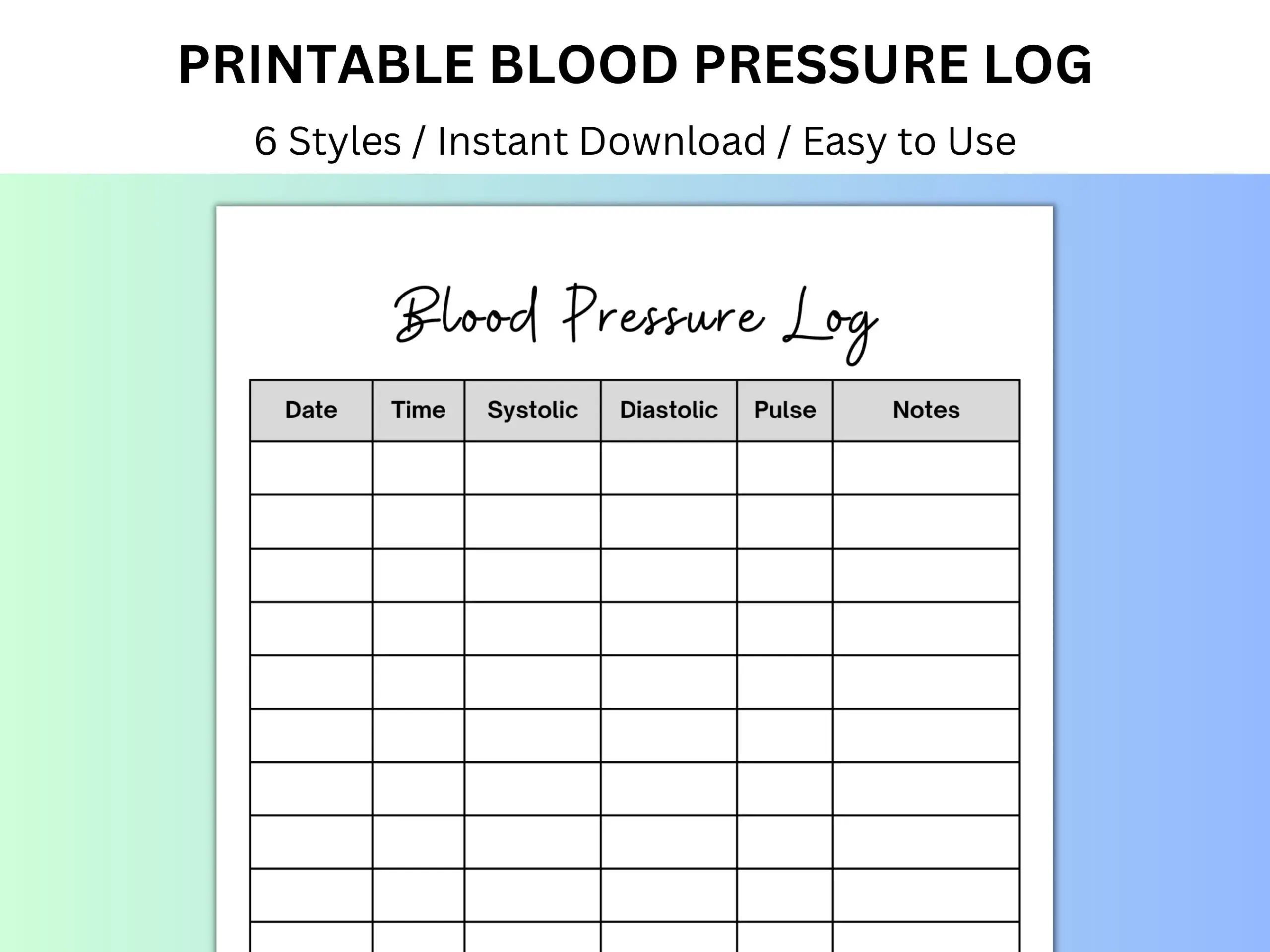 Blood Pressure Sheet Blood Pressure Log Medical Binder Medical Tracker Medical Printable Blood Pressure Chart Caregiver Log Wellness Etsy Norway