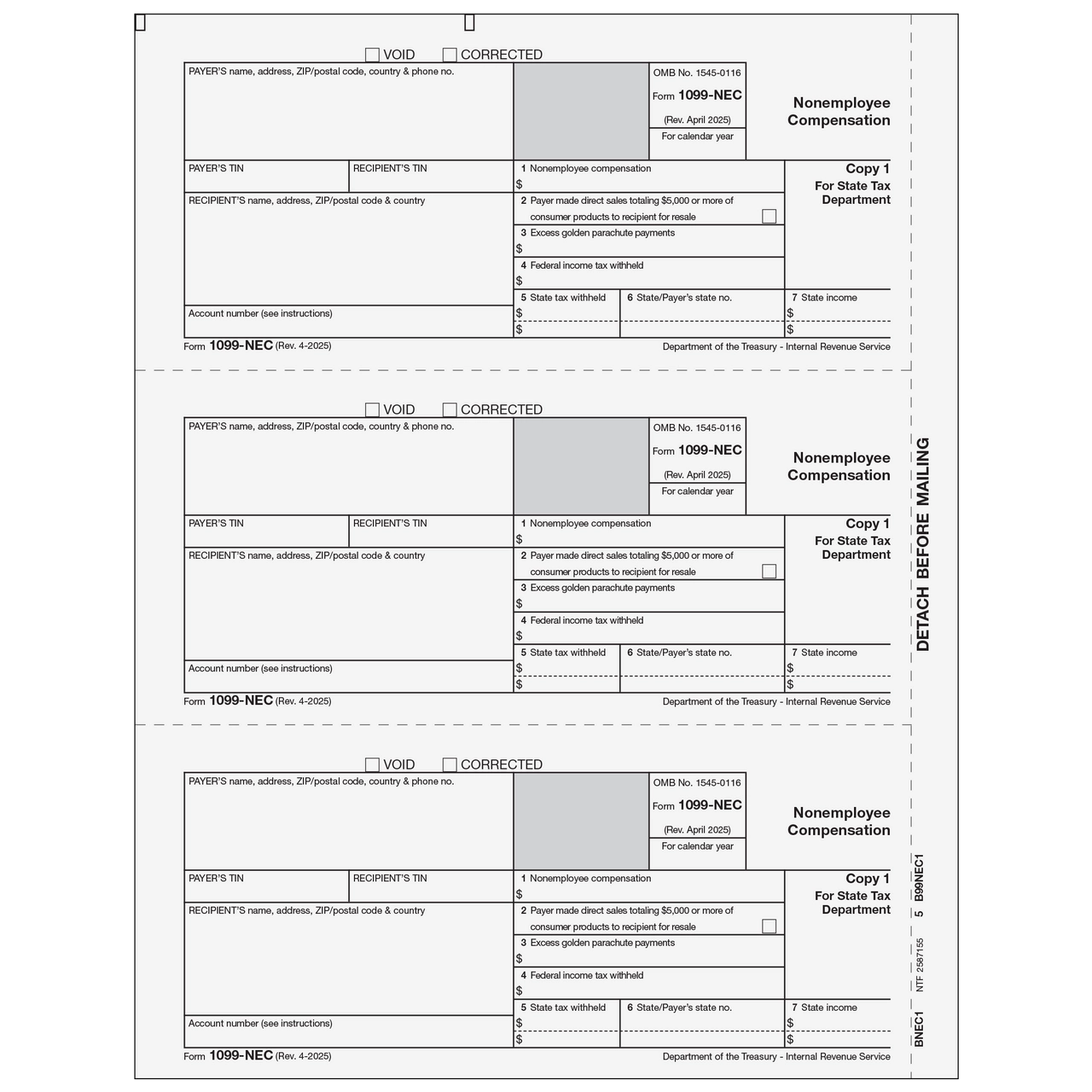 printable 1099 nec form