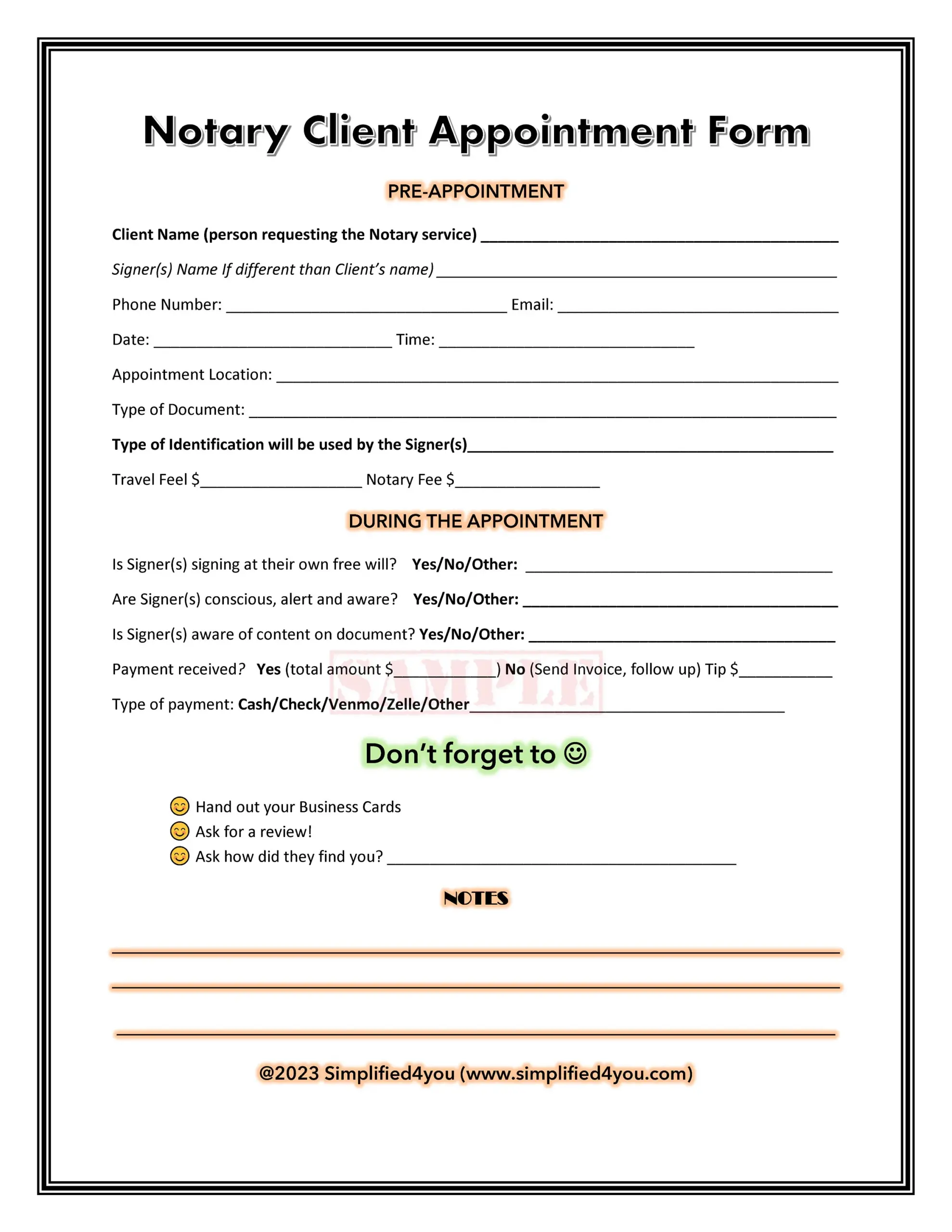 printable notary forms california