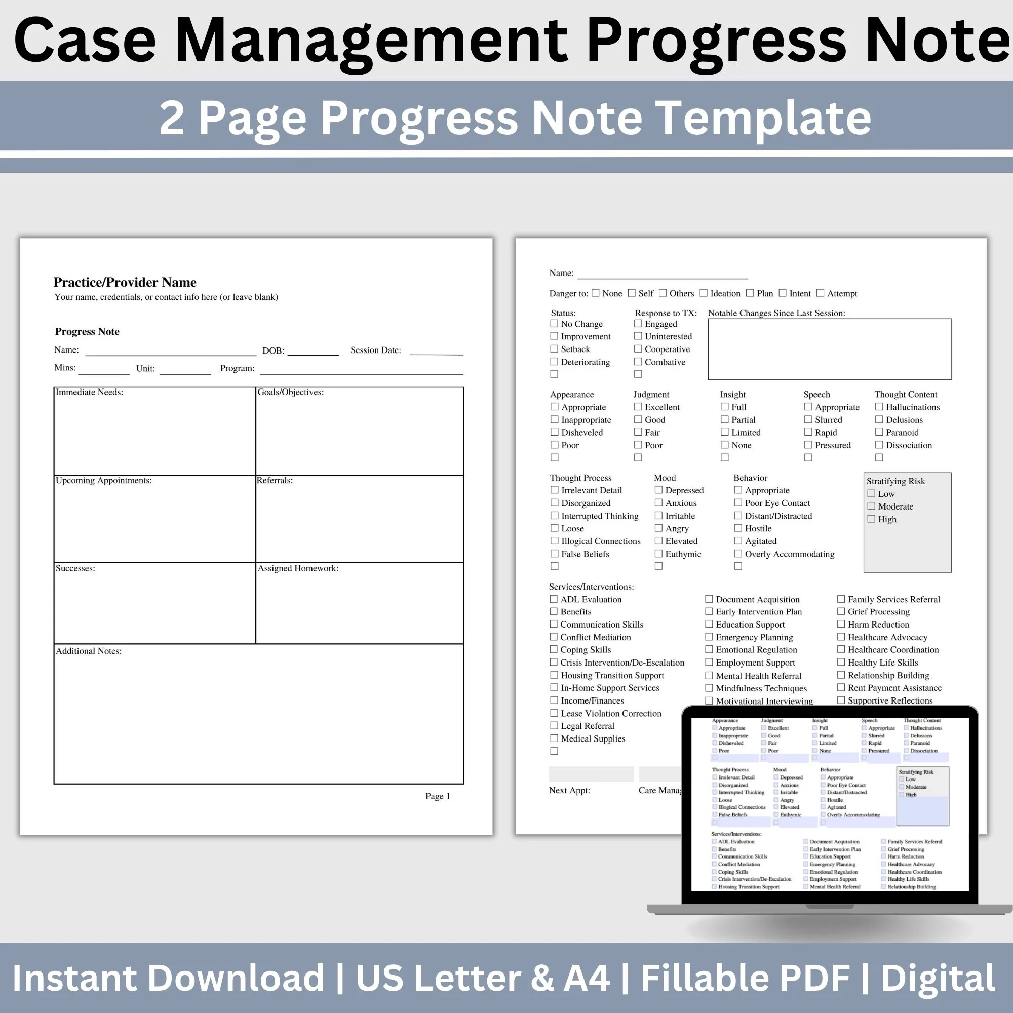 Case Management Template For Progress Notes Streamline Documentation CCDigitalStudios