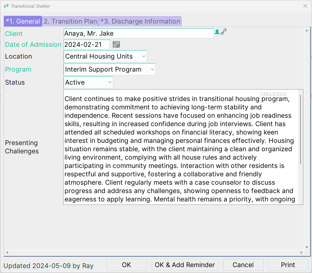 Case Notes Examples Templates Societ Nonprofit Solutions