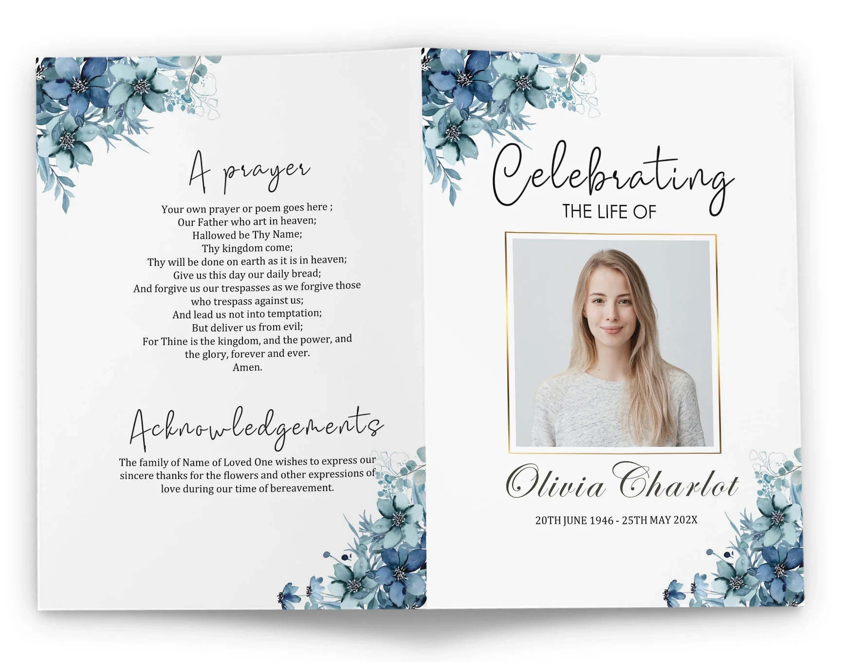 Celebration Of Life Program Ideas Examples To Use You Are Forever
