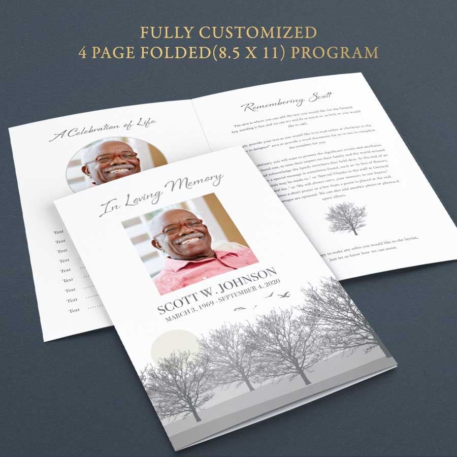 celebration of life program template