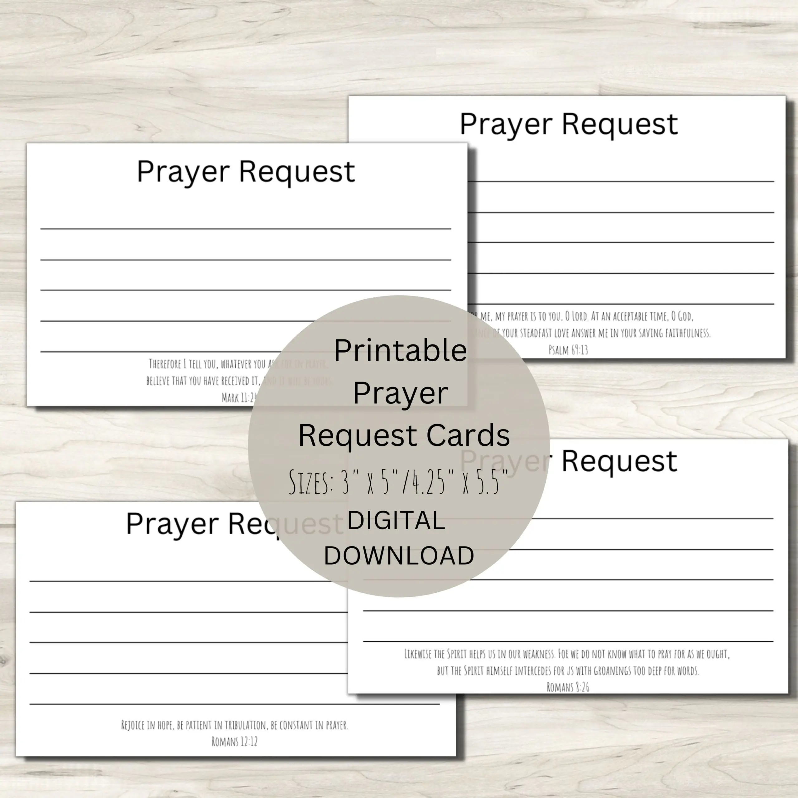 Christian Prayer Request Cards Sign Scripture Verses digital Download Etsy Israel