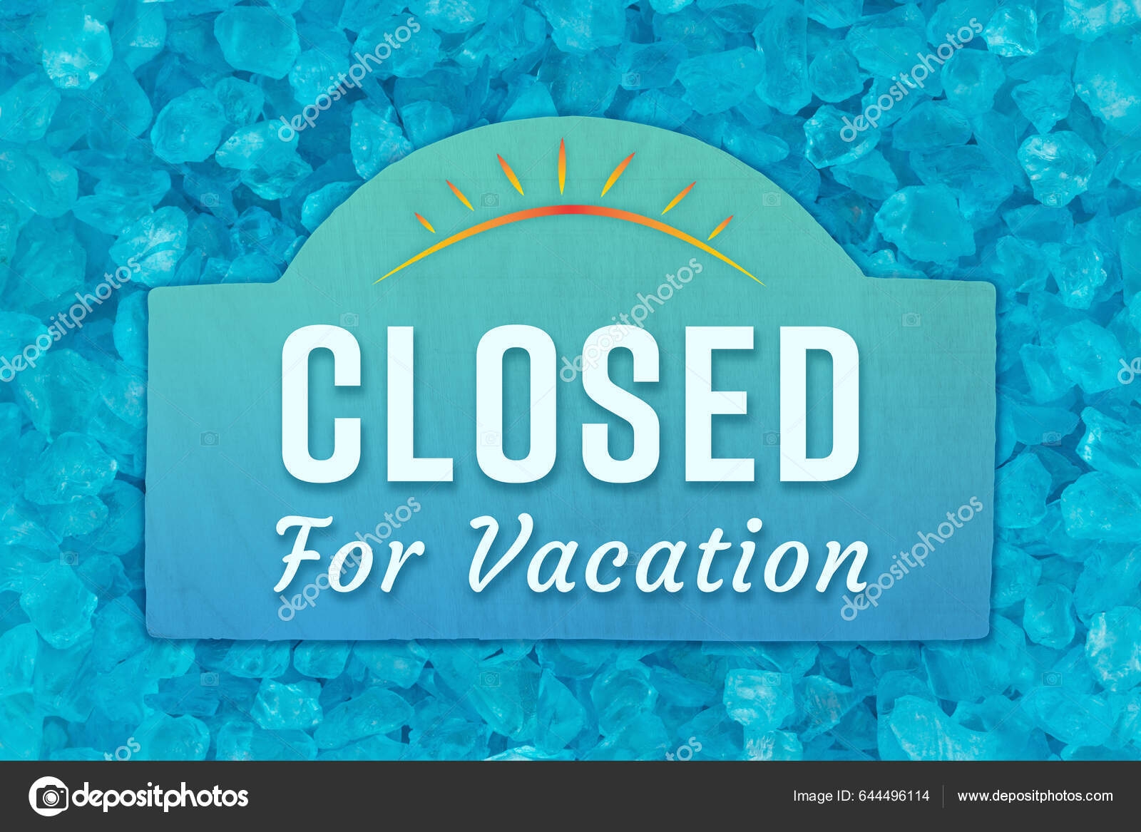 closed for vacation sign