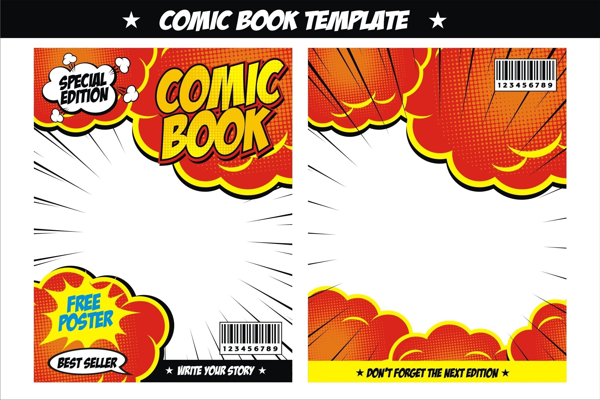 Comic Book Template 2482941 