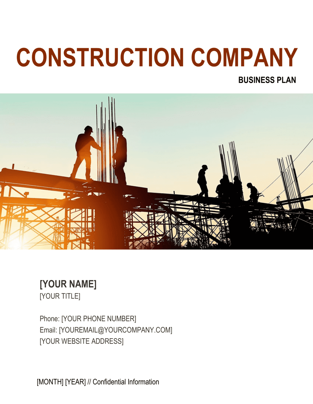 construction business plan template