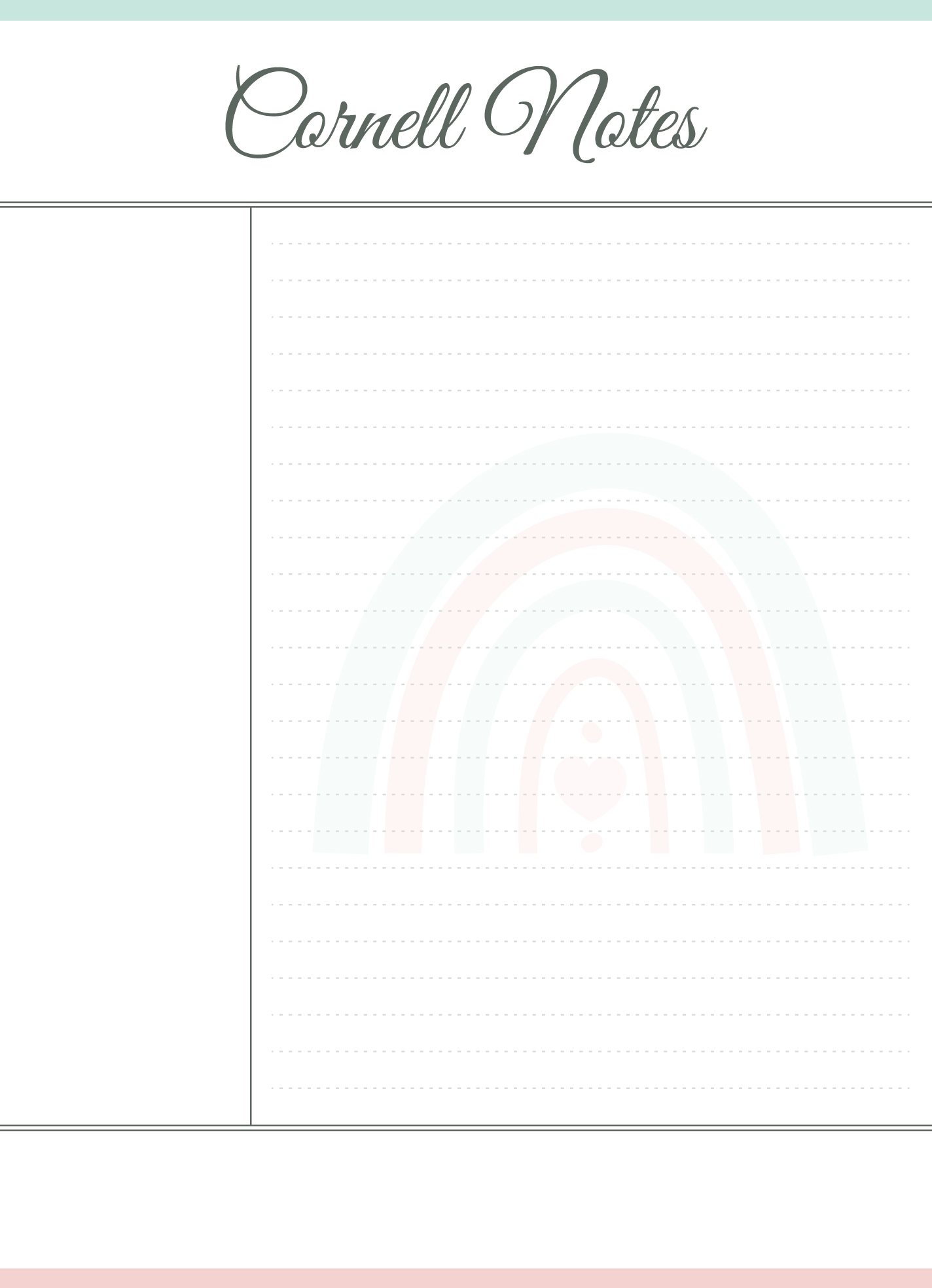 Cornell Notes Free Google Docs Template Gdoc io