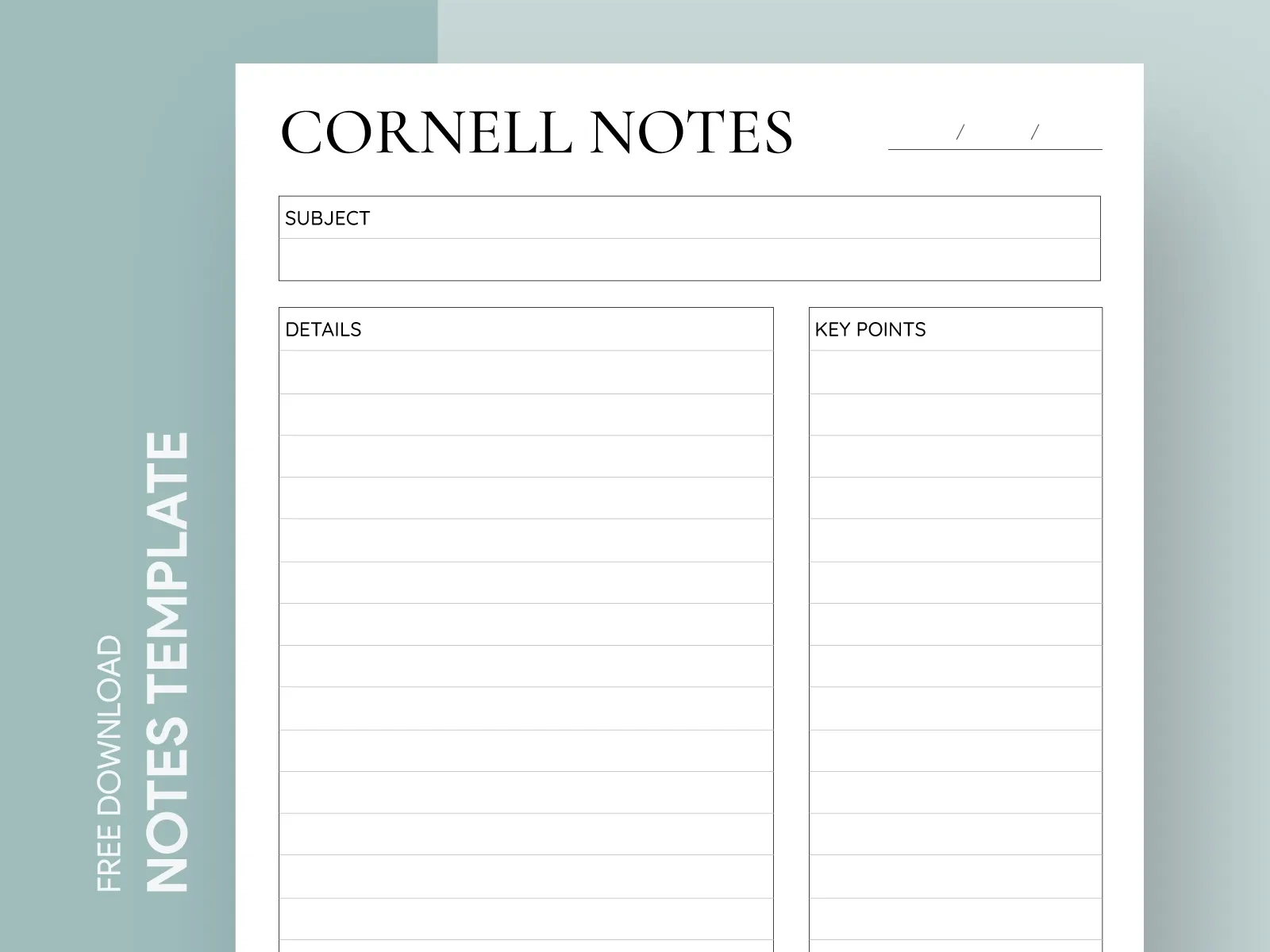 Cornell Notes Paper By Gdoc On Dribbble