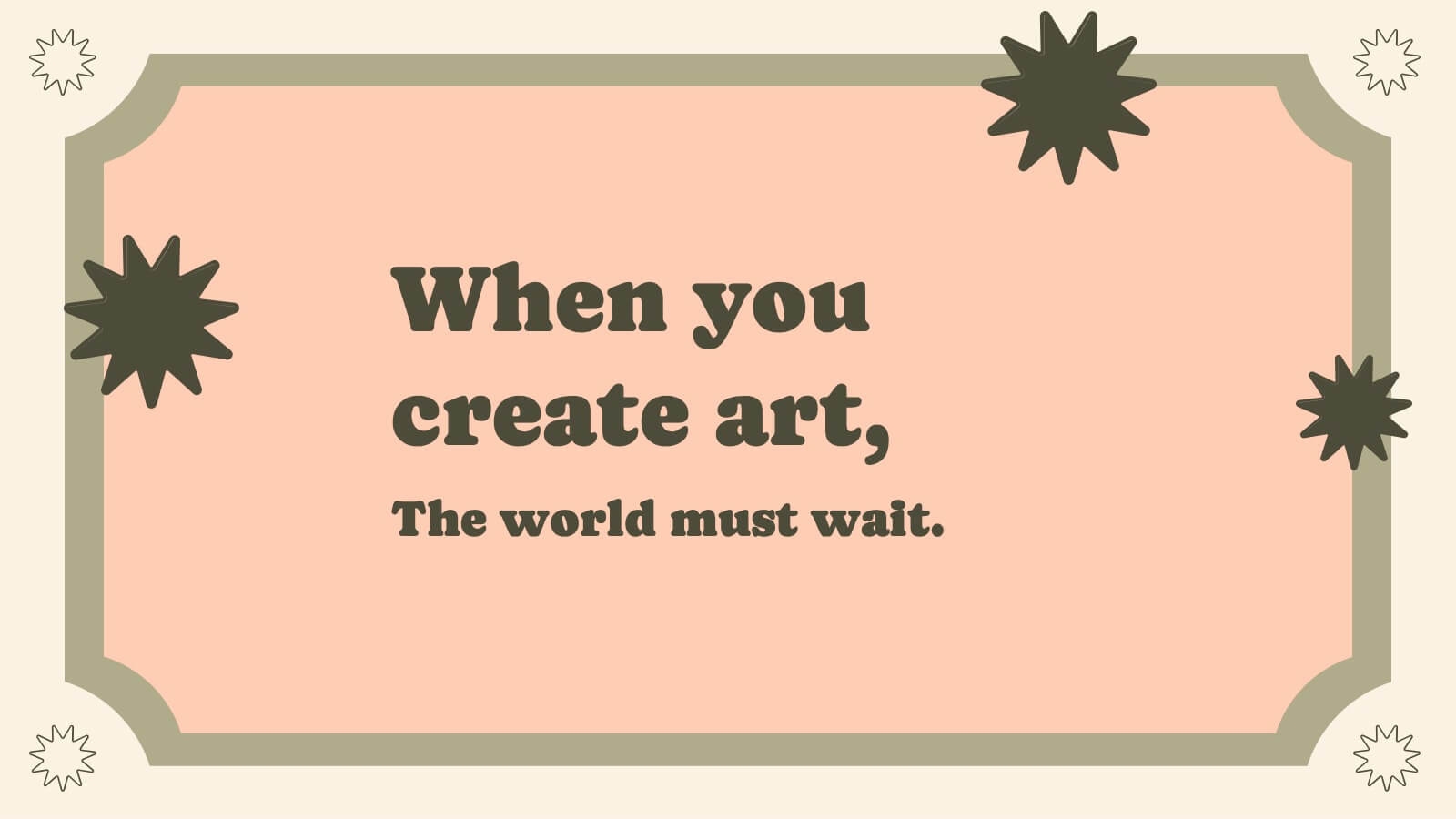 Cute Vintage Art Powerpoint Template And Google Slides Theme