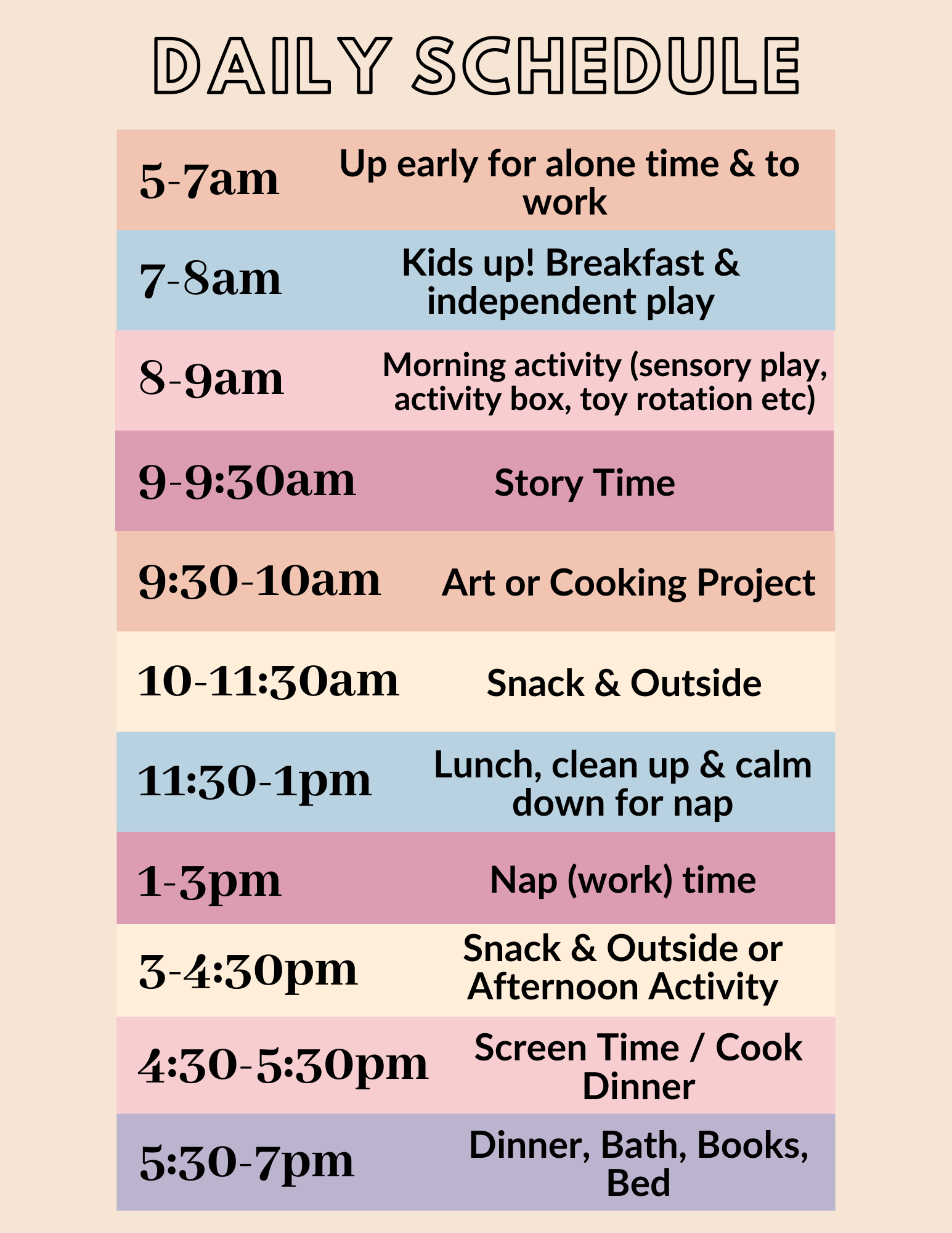 Daily Toddler Schedule To Try During Quarantine The Mama Notes