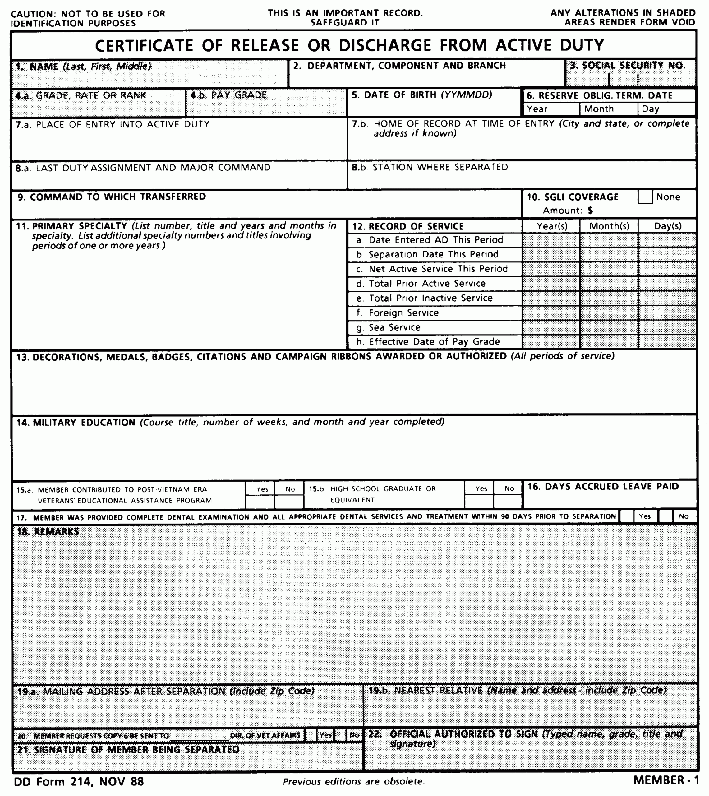 DD214 And Separation Documents ECopy Veterans benefits