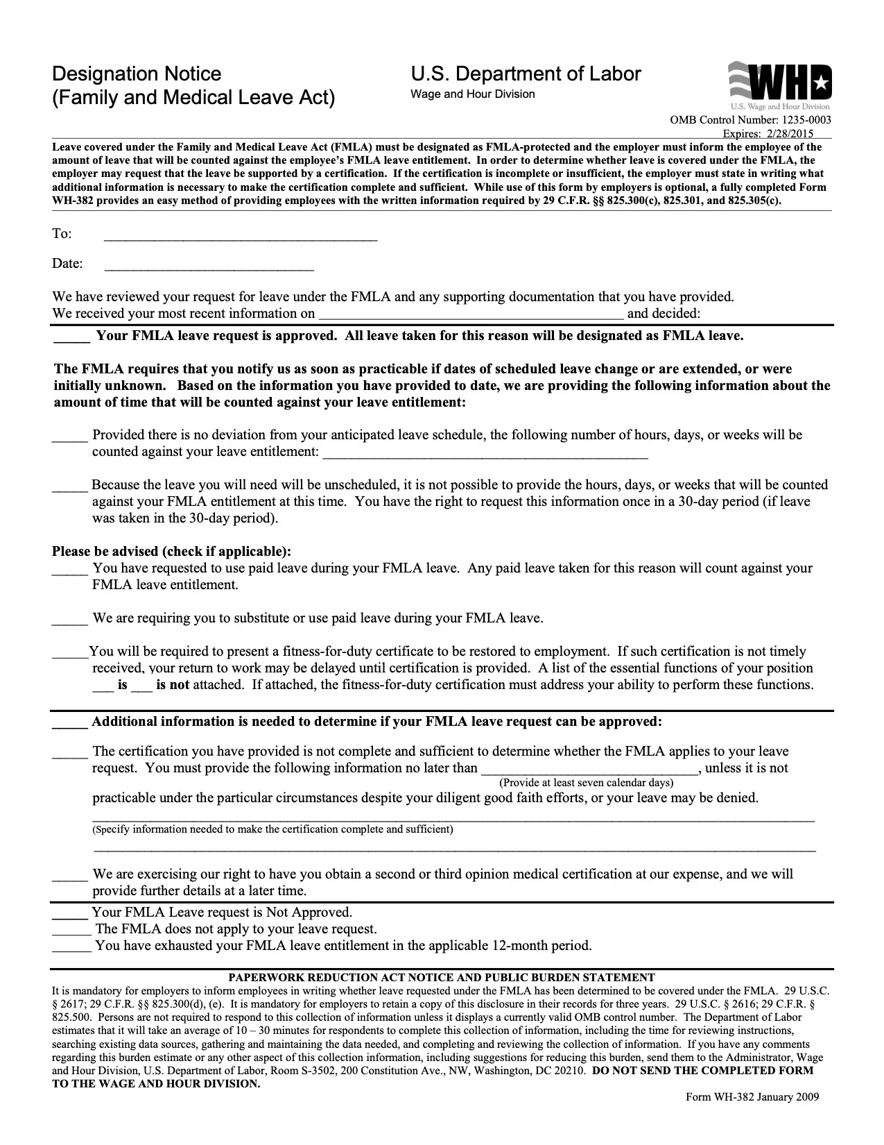Designation Form Fmla Printable Study Planner