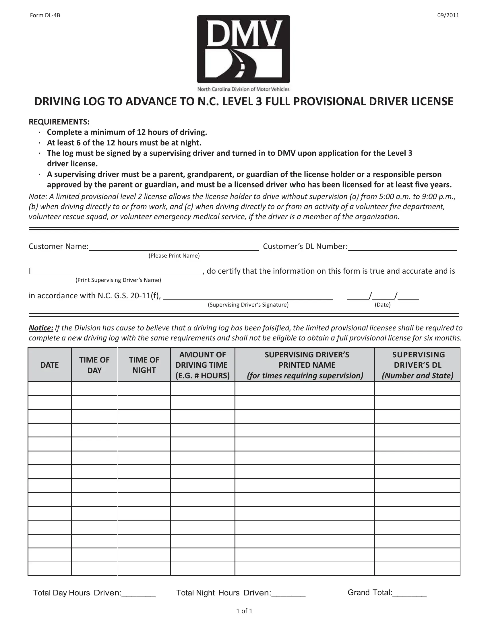 Dmv Form Dl 4B Fill Out Printable PDF Forms Online