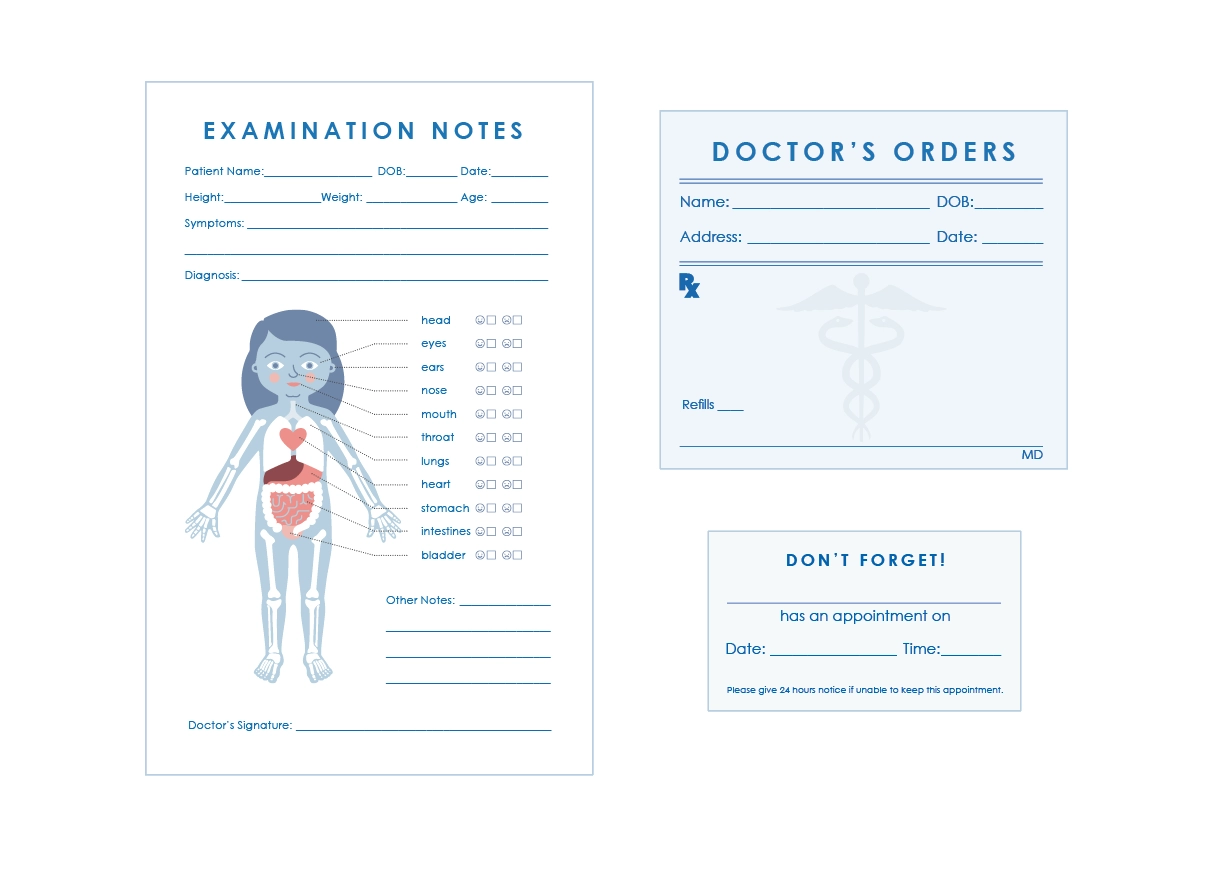 Doctor s Office Play With CMYK Free Printables