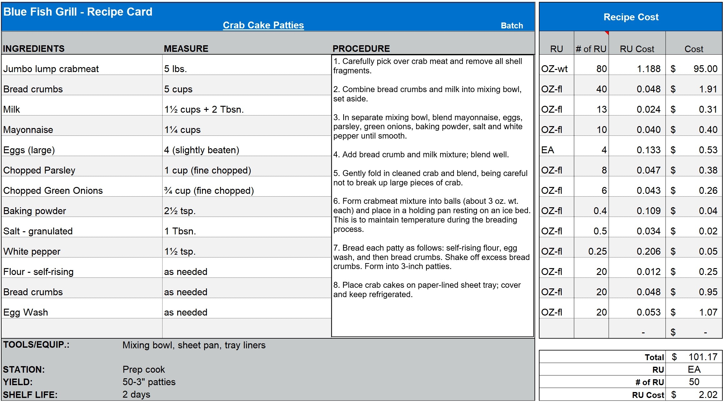 Download Our Restaurant Menu Recipe Cost Spreadsheet Template RestaurantOwner RestaurantOwner