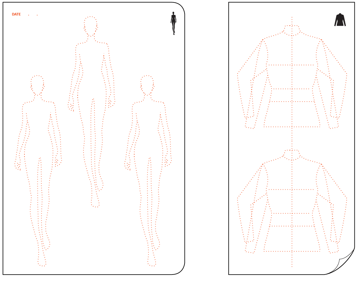 printable dress form template