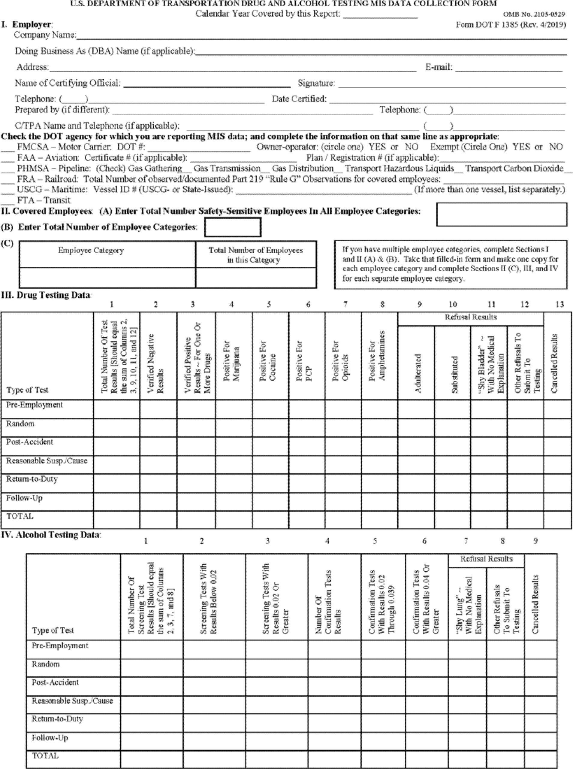 negative printable drug test results form
