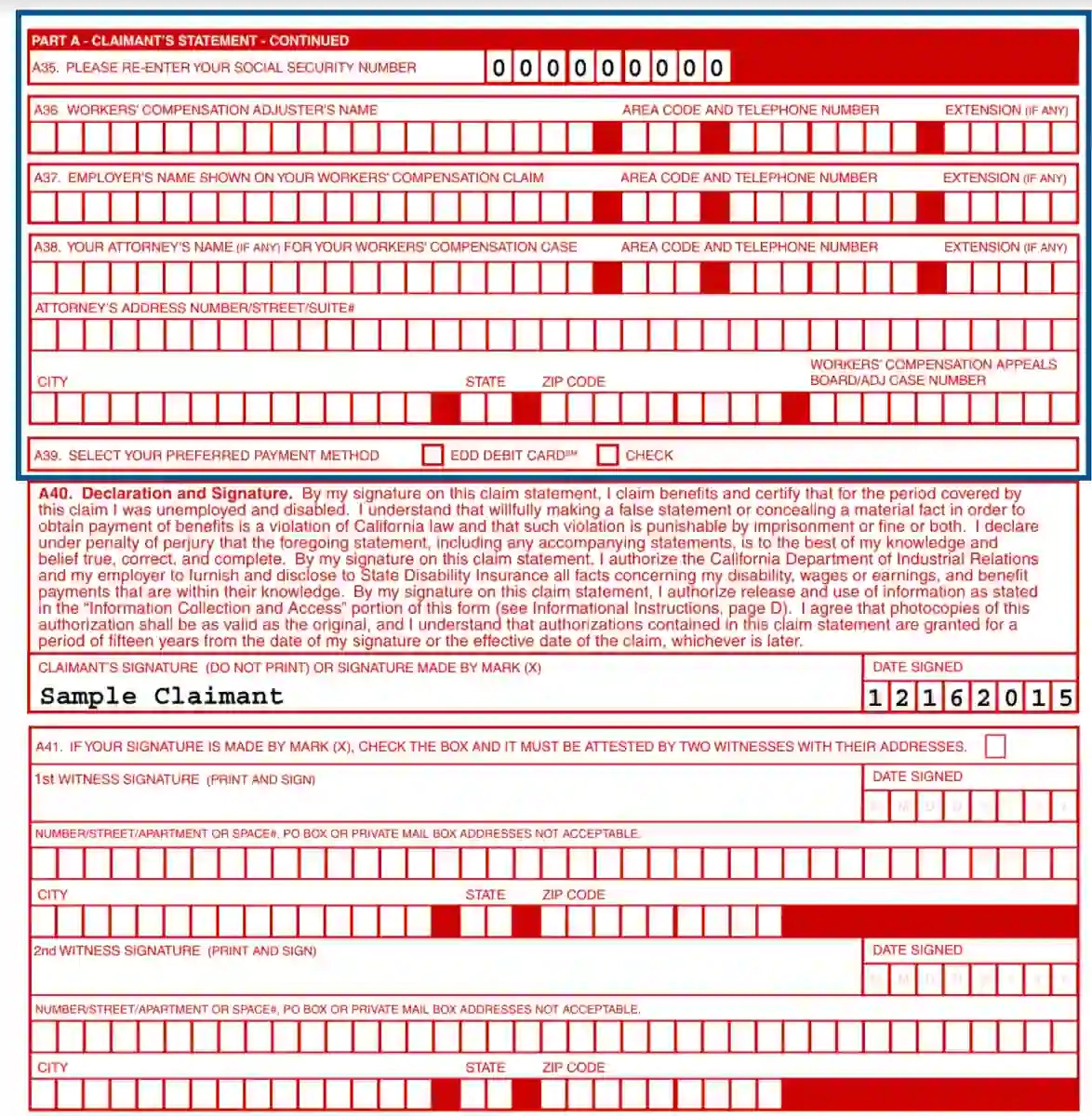 EDD Form DE 2501 Fill Out Printable PDF Forms Online