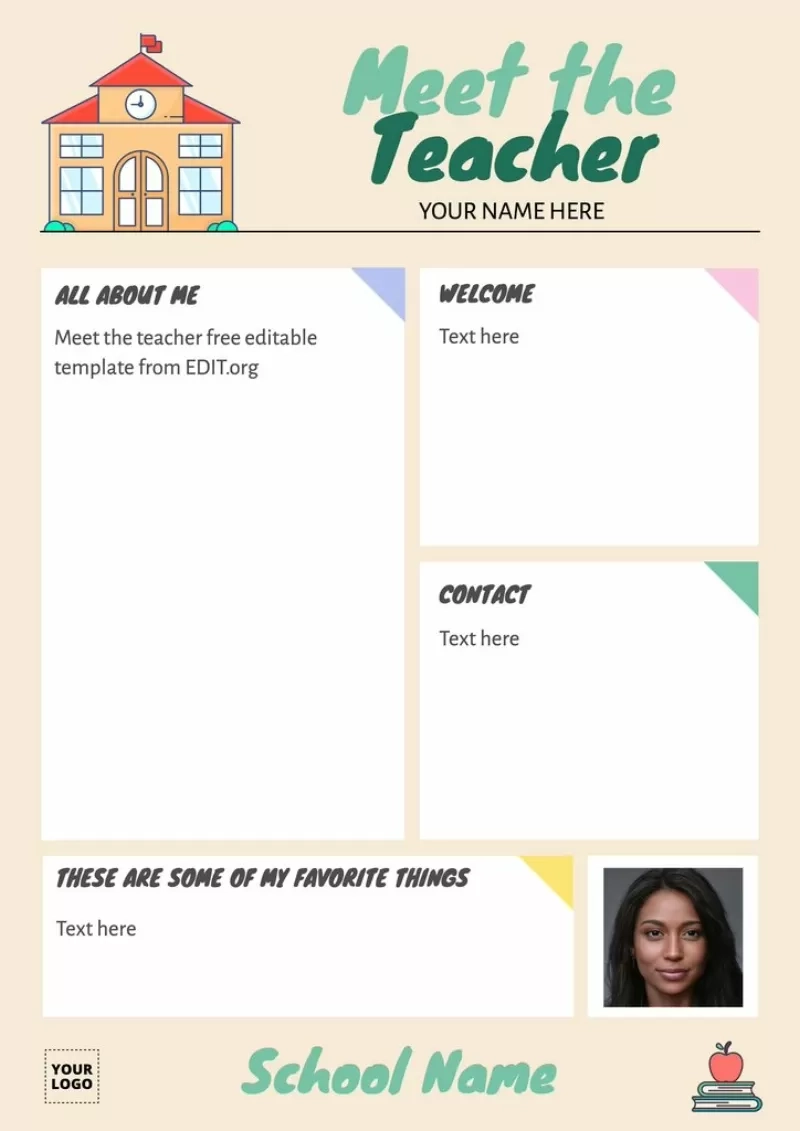 Edit Free Meet The Teacher Templates To Print