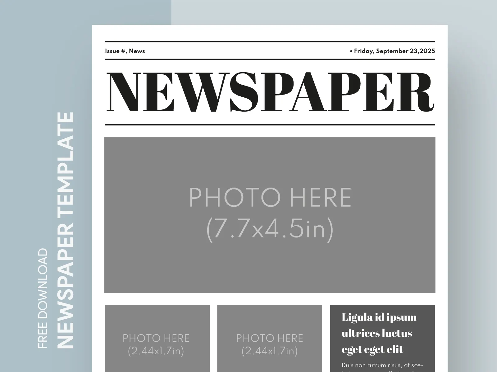 Empty Newspaper Free Google Docs Template By Gdoc On Dribbble