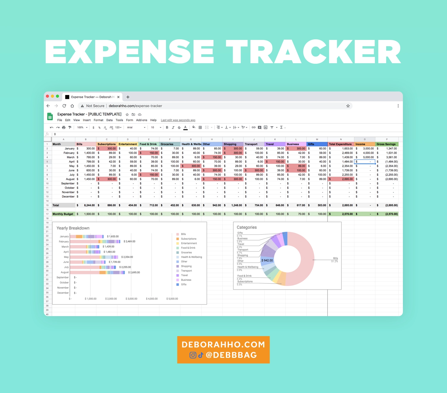 Expense Tracker Deborah Ho