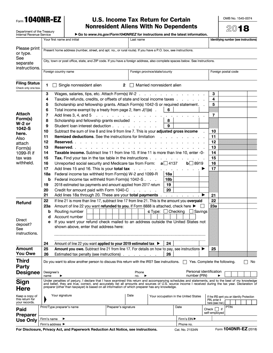 Federal 1040Ez Form Printable Study Planner