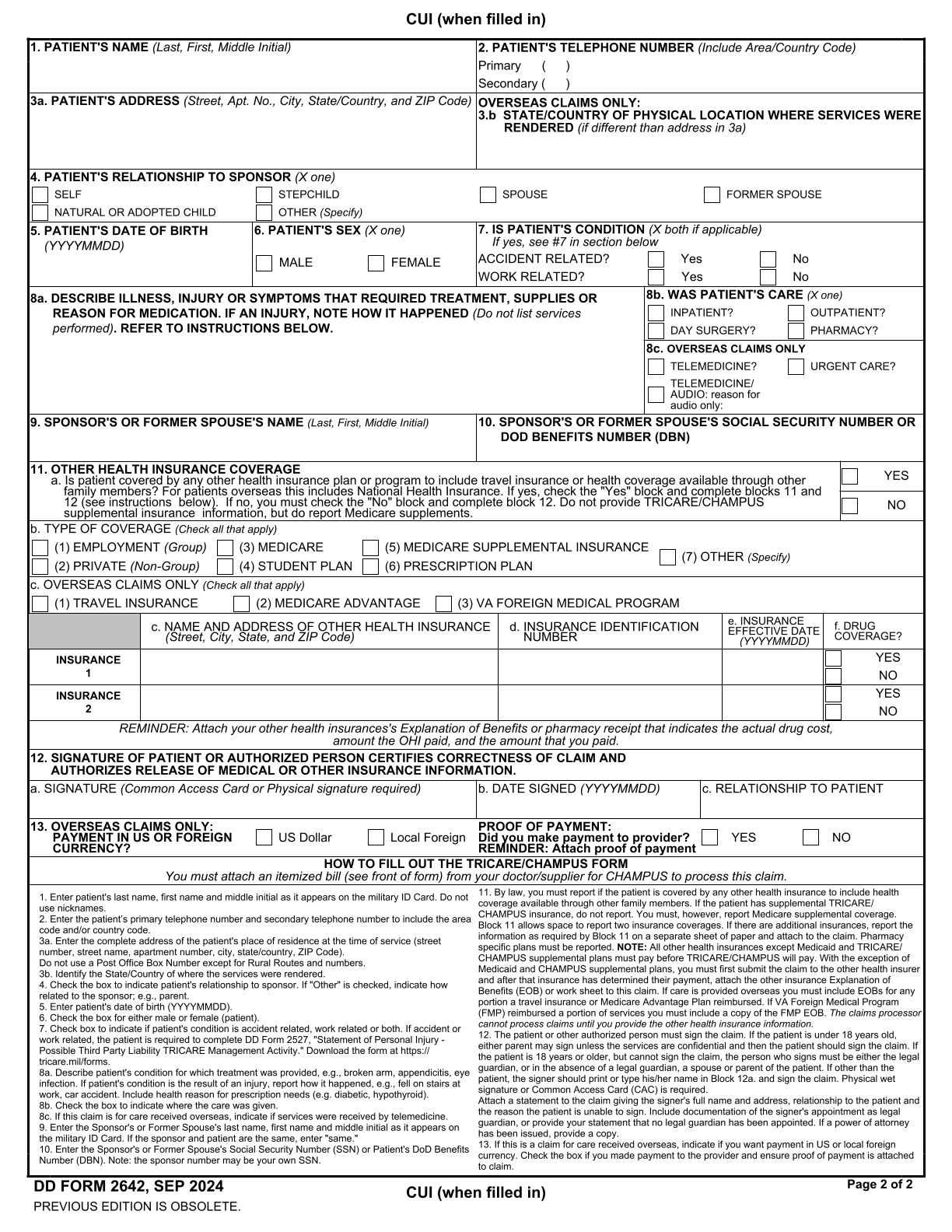 Fill DD Form 2642 2025 2026 Create Edit Forms Online
